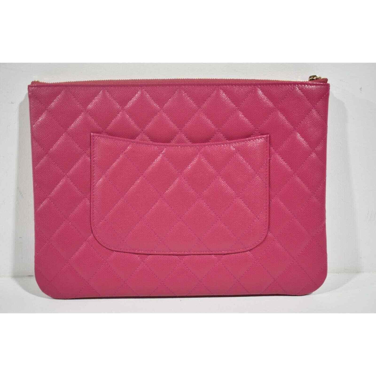 Chanel Chanel Classic Gold CC Zipper Pouch O Case Medium Bag Size ONE SIZE - 7 Thumbnail