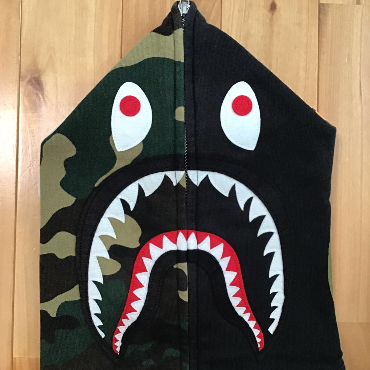 Bape × Nigo BAPE woodland camo Shark full zip hoodie a bathing ape NIGO Size US M / EU 48-50 / 2 - 3 Thumbnail