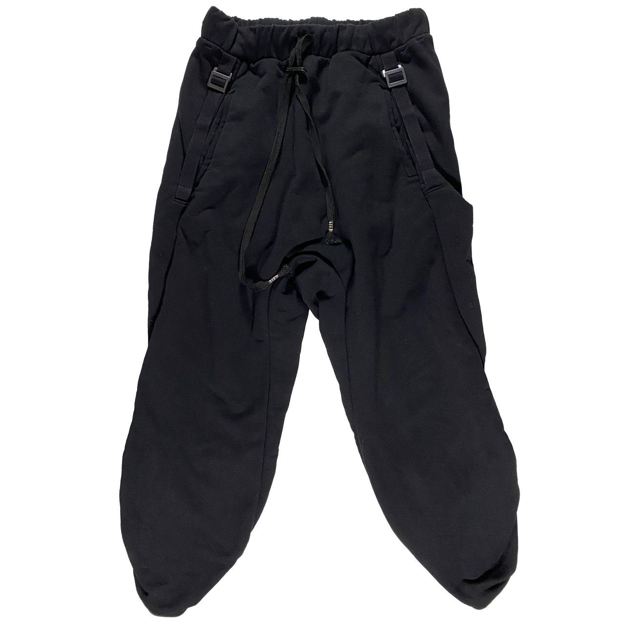 image of 11 By Boris Bidjan Saberi Buckle Cinch Dropcrotch Pant Black, Men's (Size 26)