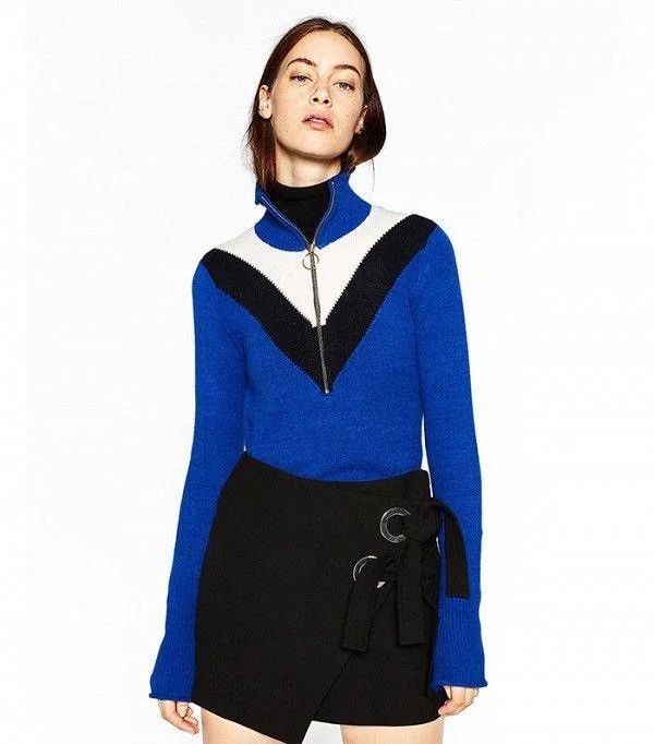 Zara Zara Half Zip High Neck Sweater Size S / US 4 / IT 40 - 5 Thumbnail