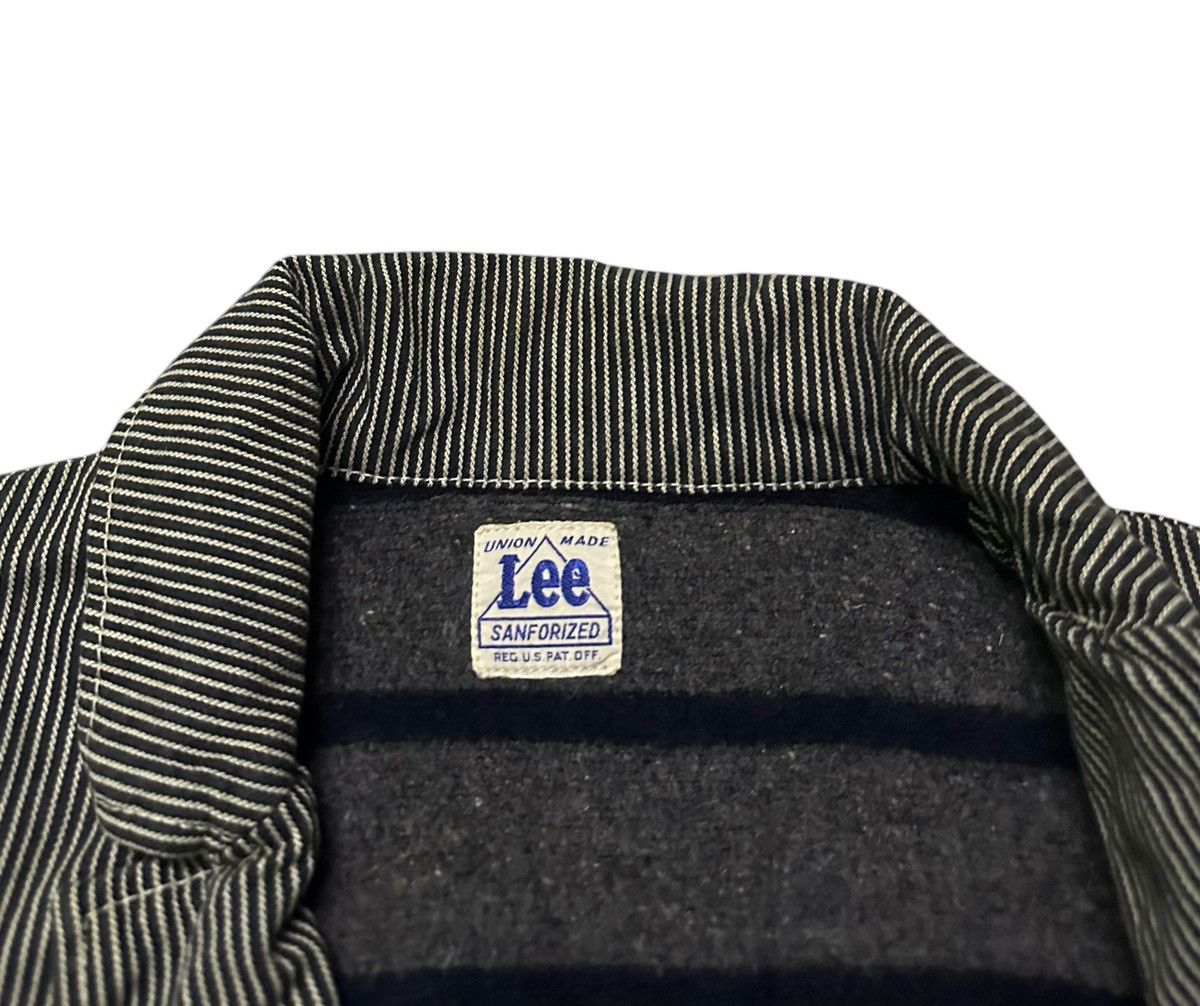 Lee Lee shawl collar hickory blanket denim jacket Size US S / EU 44-46 / 1 - 2 Thumbnail