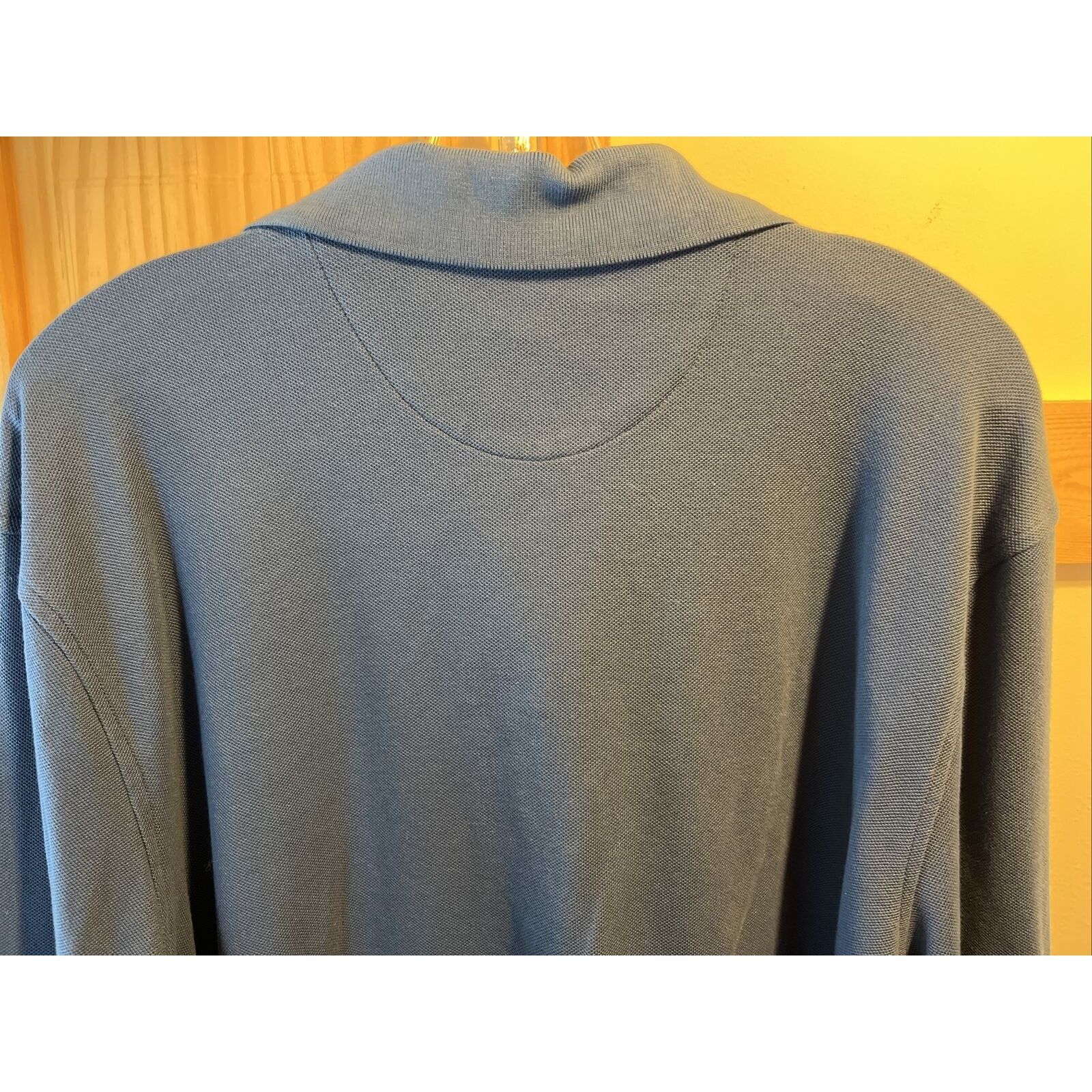 Club Room Club Room Men’s XXL Blue LS Button Cotton Blend Polo Shirt Size US XXL / EU 58 / 5 - 13 Thumbnail