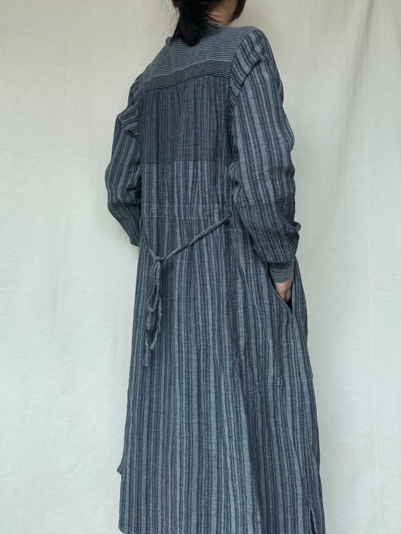 Issey Miyake issey miyake Cotton and linen striped dress 2506-Nextarrow Size M / US 6-8 / IT 42-44 - 4 Thumbnail