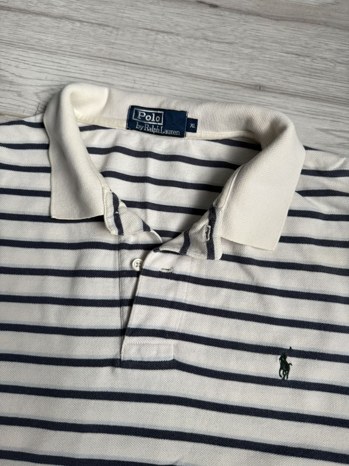 Polo Ralph Lauren × Vintage Vintage striped Polo Ralph Lauren polo shirt Size US XL / EU 56 / 4 - 3 Thumbnail