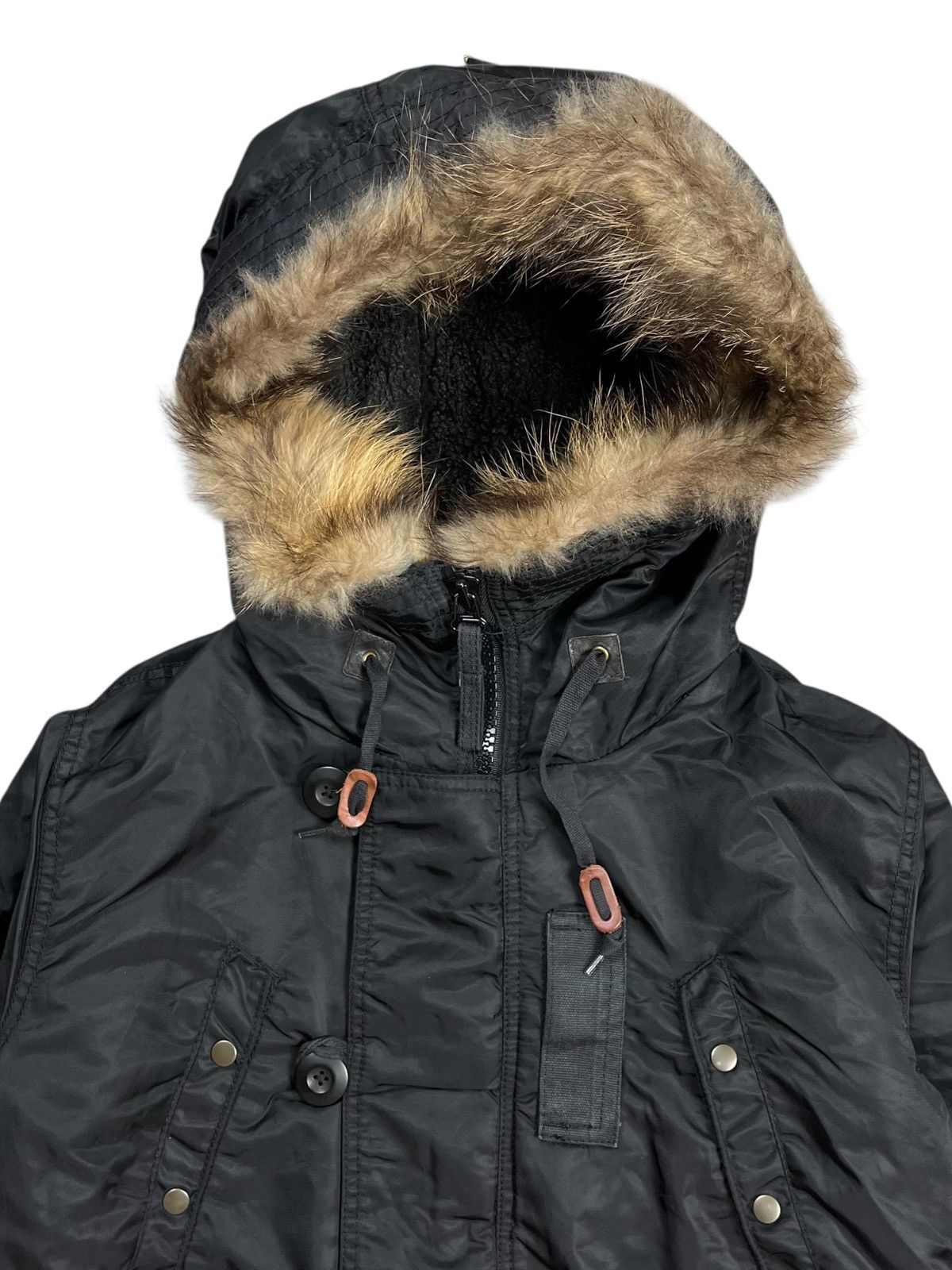 14th Addiction 2000s GOA - Apocalypse Style Fur Hoodie Cargo Jacket Size US M / EU 48-50 / 2 - 5 Thumbnail