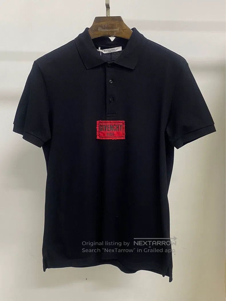Givenchy Black & Red Classic Stars Polo | Grailed