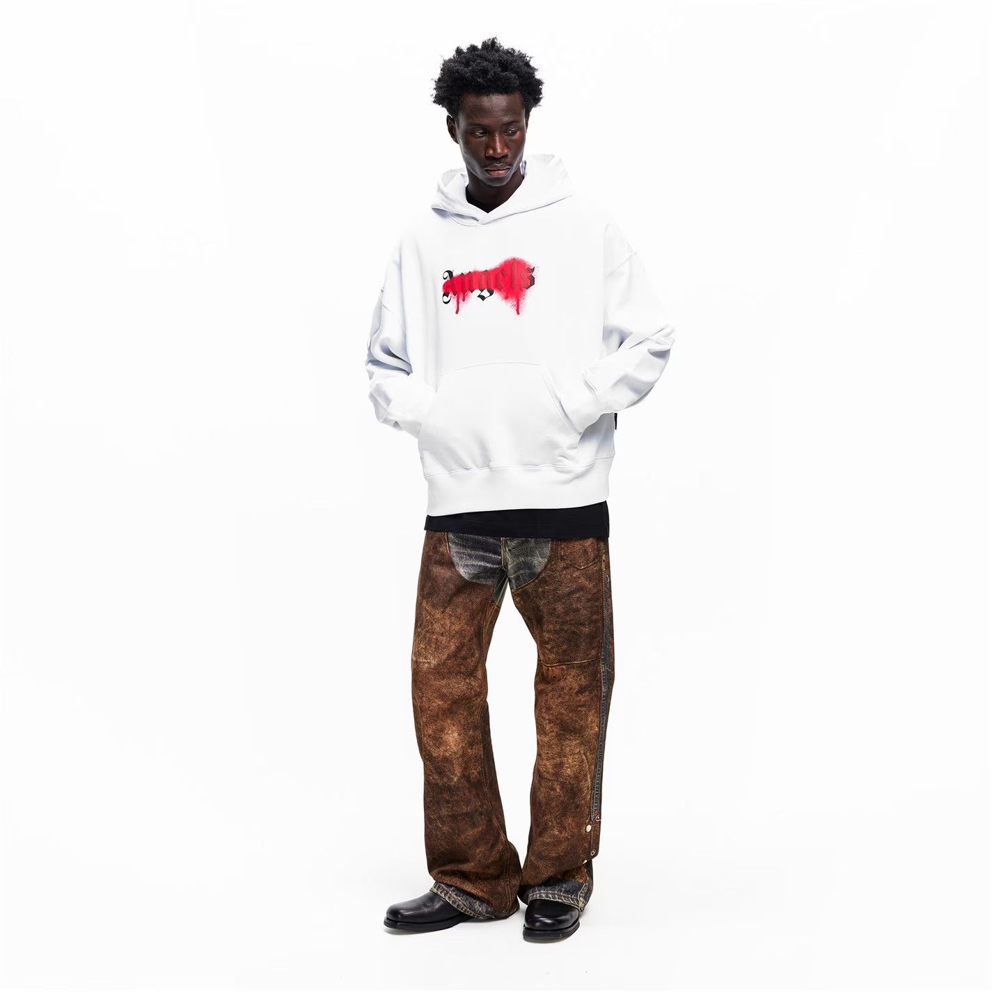 Palm Angels o1g2r1mq0426 Pull Over Hoodie in White Size US L / EU 52-54 / 3 - 6 Thumbnail