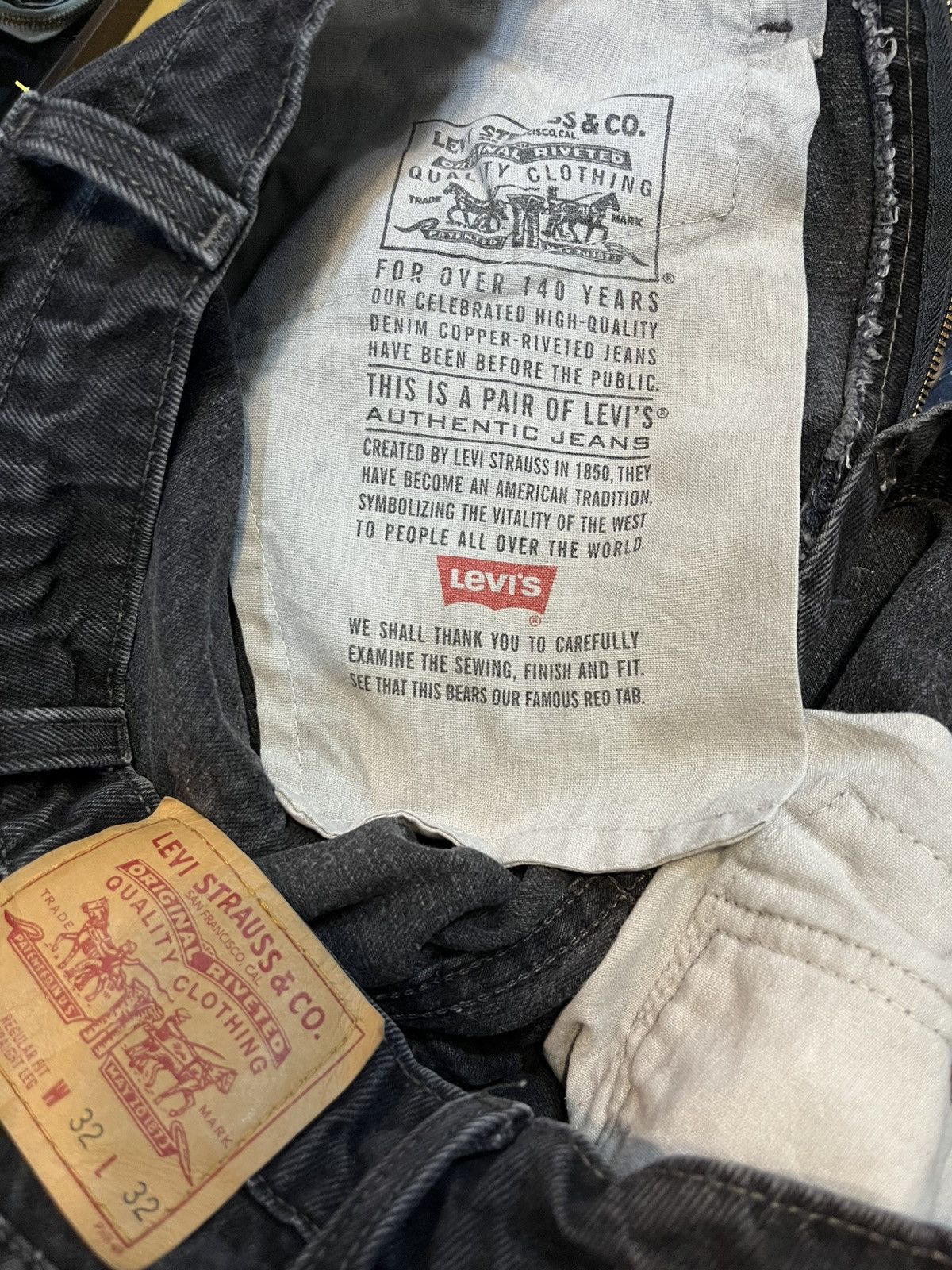 Levi's Vintage Clothing Levi’s 505 black denim Size US 30 / EU 46 - 7 Thumbnail