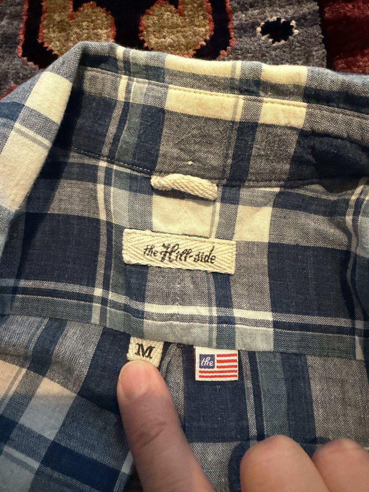 The Hill-Side The Hill Side Indigo Madras Shirt Sleeve Size US M / EU 48-50 / 2 - 4 Thumbnail