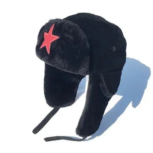 Japanese Brand × Other Red Star Lei Feng Outdoor Ear Flaps Hat Size ONE SIZE - 1 Thumbnail