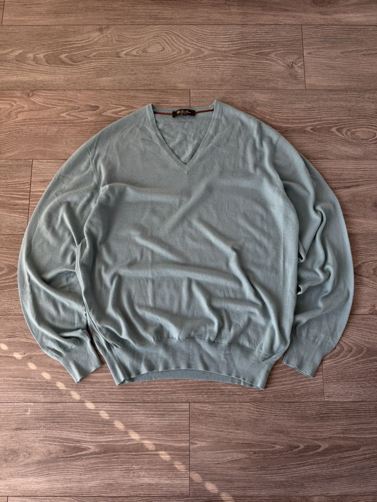 Loro Piana Rare Loro Piana 100% Cashmere Made in Italy V Neck Sweater Size US L / EU 52-54 / 3 - 3 Thumbnail