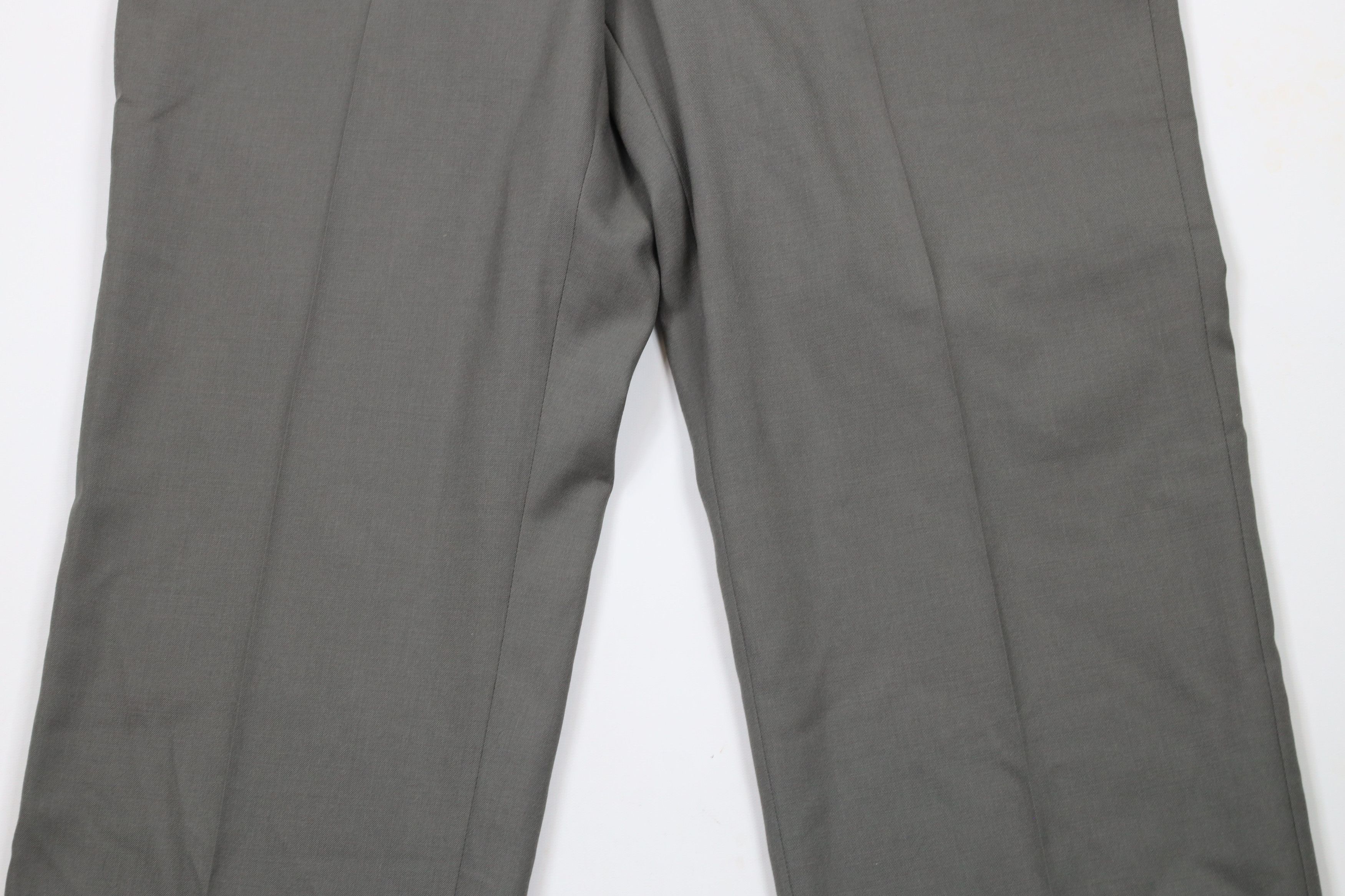 Vintage Vintage 90s Streetwear Wool Wide Leg Chino Pants Gray Size US 34 / EU 50 - 3 Thumbnail