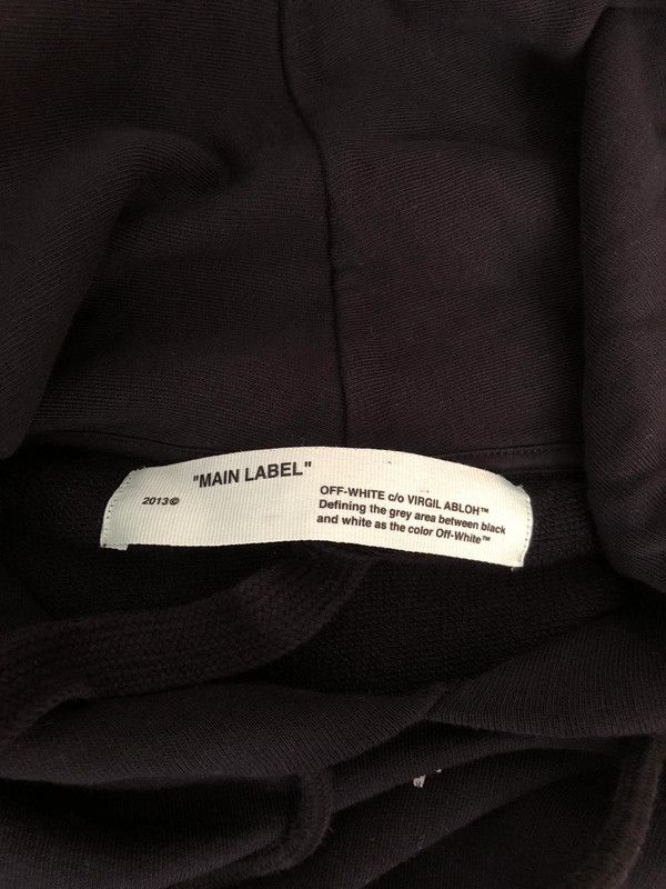 Off-White Off-White Men’s Black Tape Hoodie Size US L / EU 52-54 / 3 - 3 Thumbnail