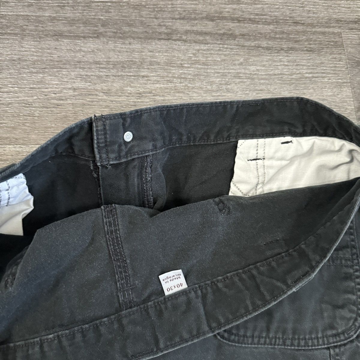 Carhartt × Vintage Essential Vintage Y2K Carhartt wide leg carpenter black Size US 38 / EU 54 - 4 Thumbnail