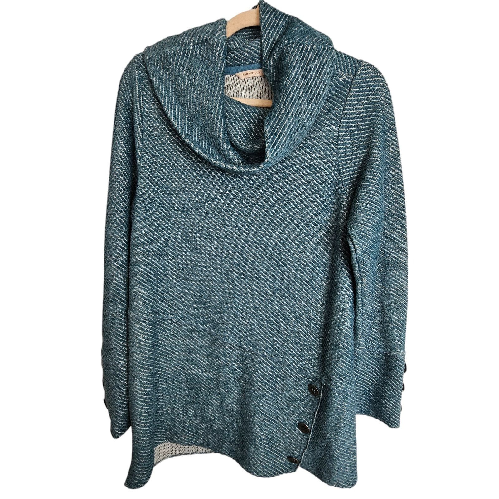 Soft Surroundings Soft Surroundings Womens Cowl Neck Sweater Size M Minimalist Size M / US 6-8 / IT 42-44 - 1 Thumbnail