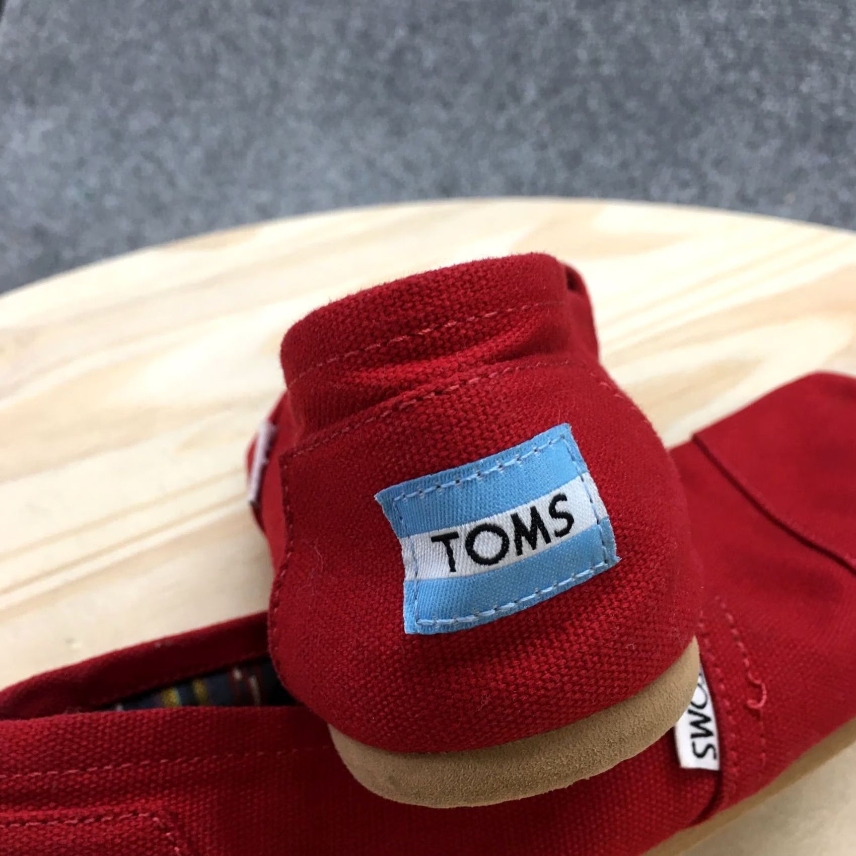 Toms TOMS Loafer Womens 7.5 Red Alpargata Classic Slip On Casual Comfort Canvas Size US 8 / IT 38 - 6 Thumbnail