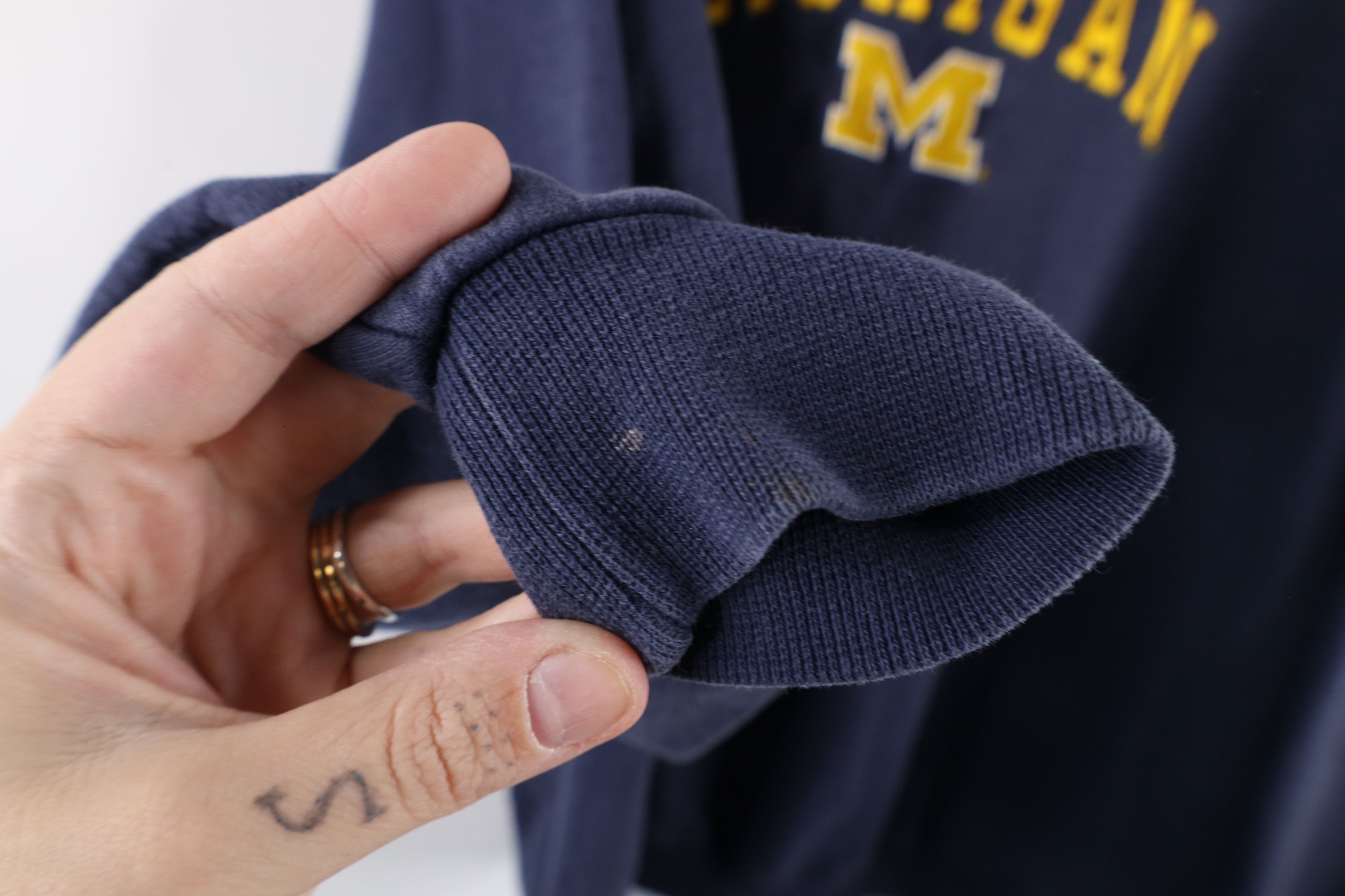 Vintage Vintage 90s University of Michigan Crewneck Sweatshirt Size US XL / EU 56 / 4 - 7 Thumbnail