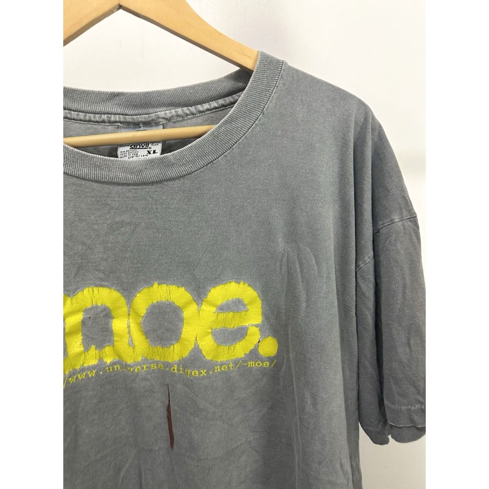 Anvil VTG Moe The Band Promo Short Sleeve Anvil 90s T-Shirt XL Gray Mens Shirt Size US XL / EU 56 / 4 - 6 Thumbnail