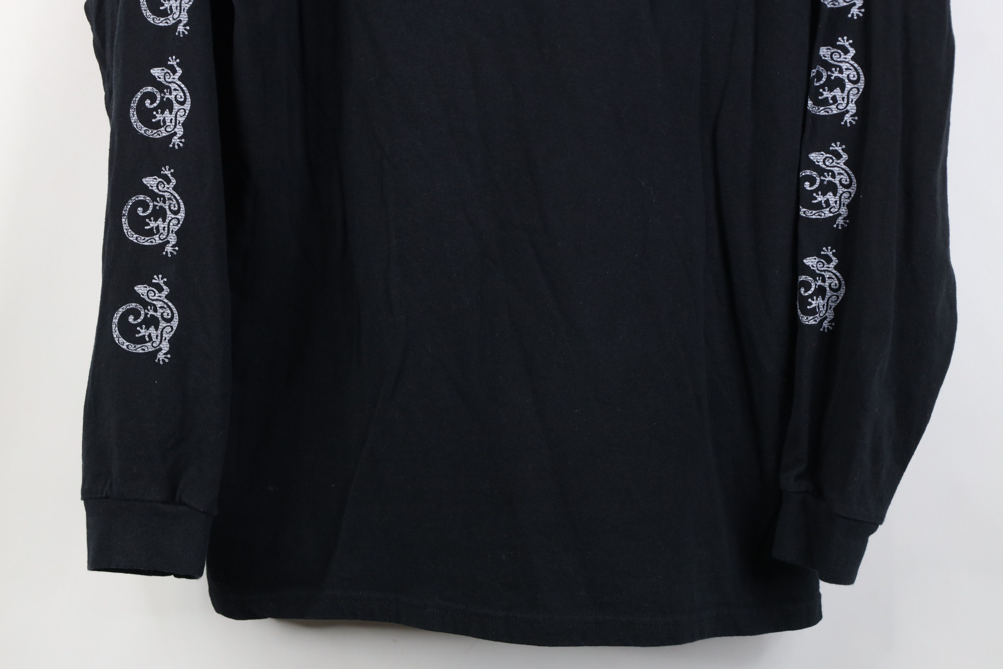 Vintage Vintage 90s Y2K Streetwear Lizard Long Sleeve T-Shirt Black Size US L / EU 52-54 / 3 - 3 Thumbnail