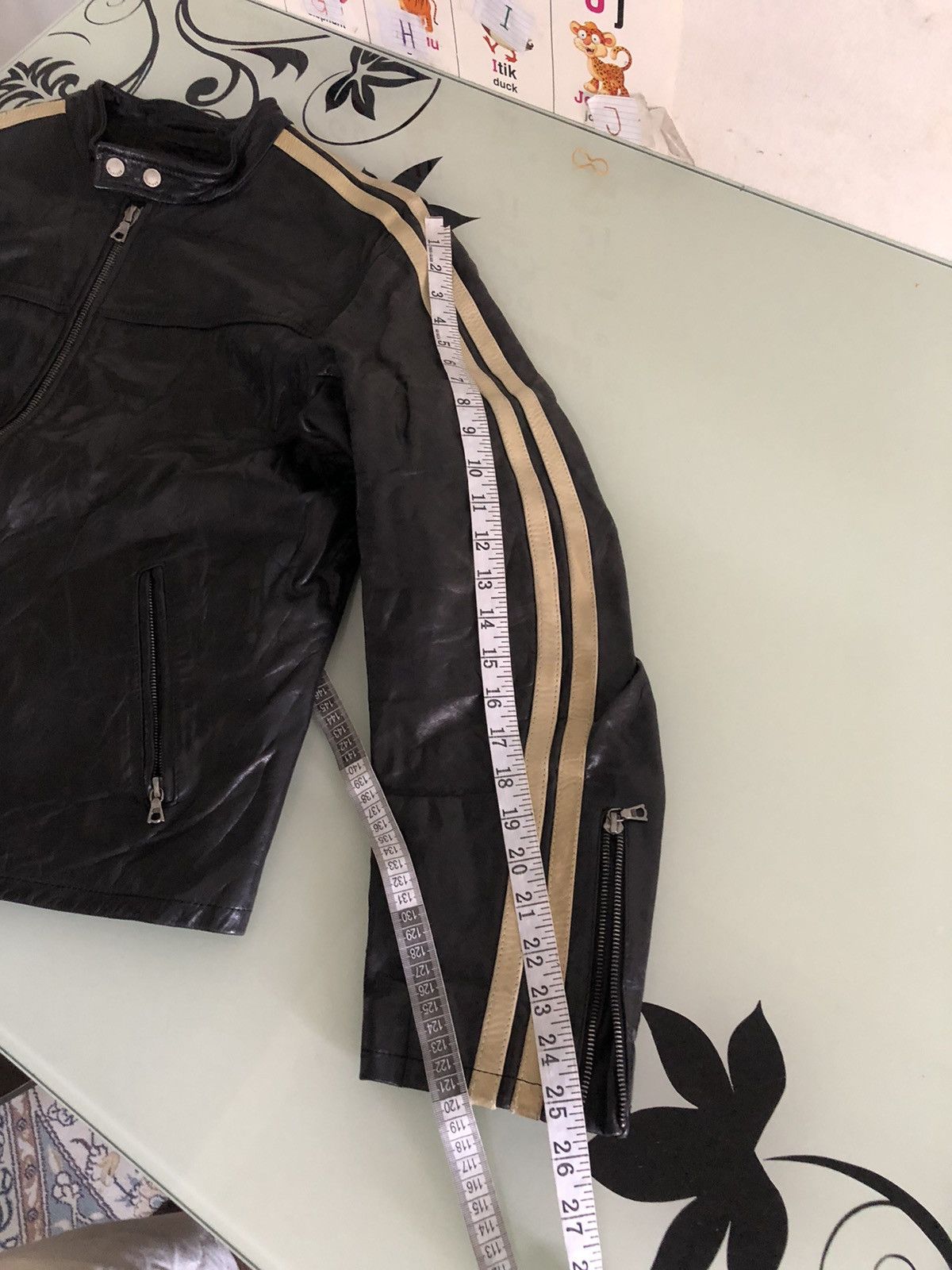 Tommy Hilfiger Rare❗️Tommy Hilfiger Premium Cafe Racer Leather Jacket Size US L / EU 52-54 / 3 - 25 Thumbnail