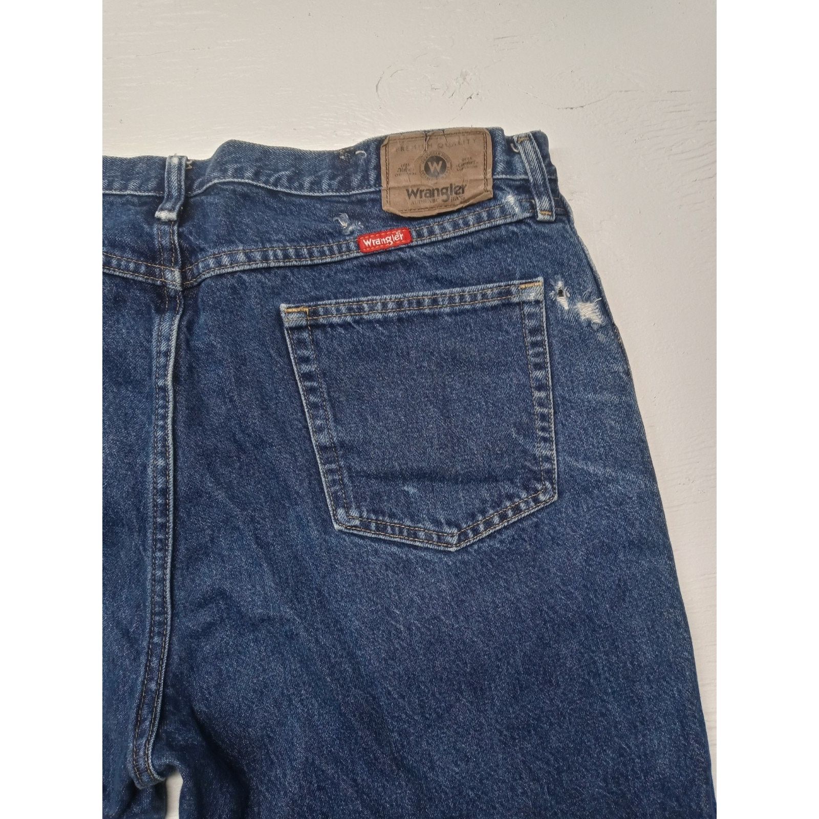 Wrangler Wrangler (40x32) Men's Regular Fit Blue Jeans Size US 40 / EU 56 - 8 Thumbnail