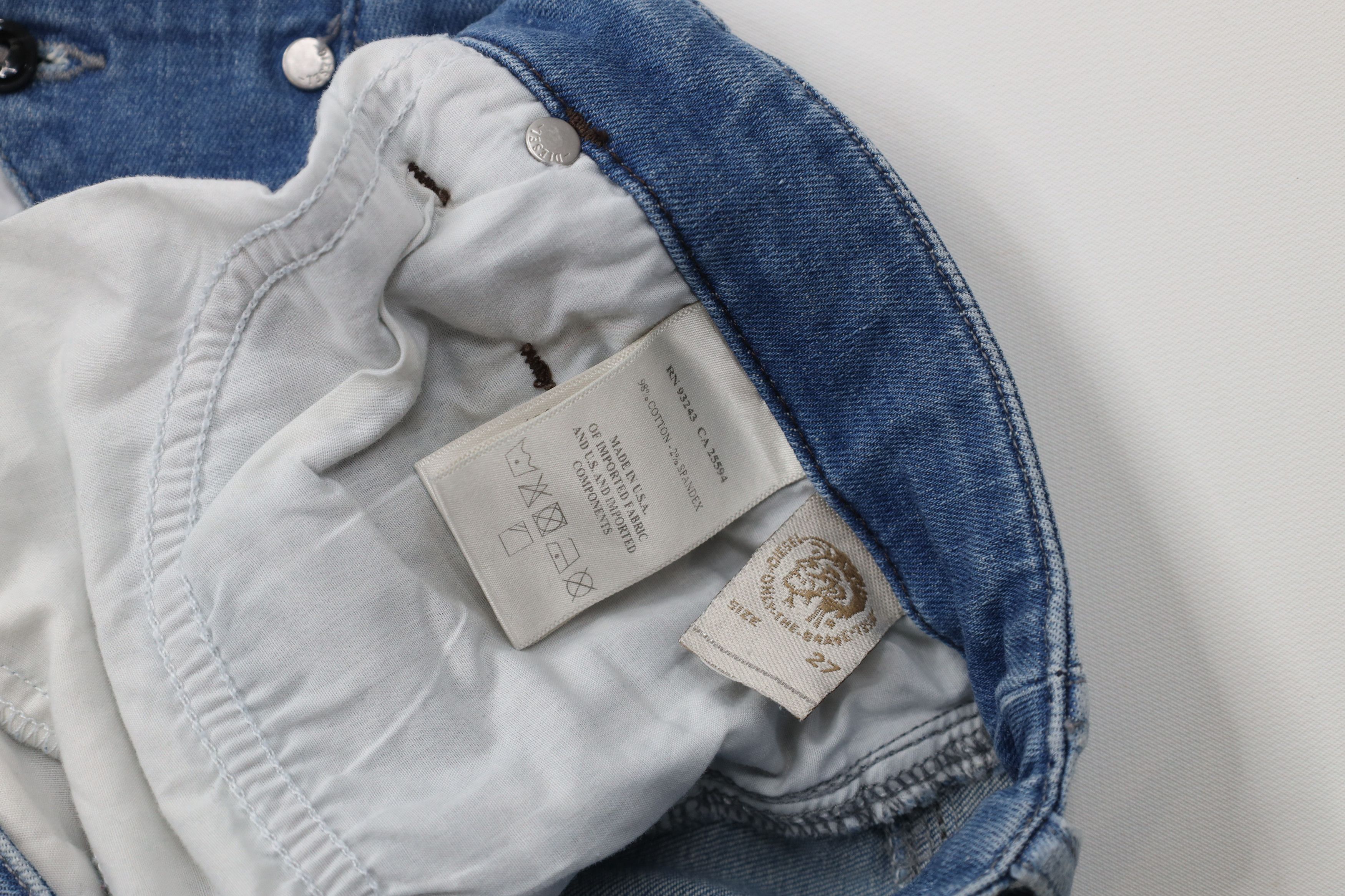 Vintage Vintage Diesel Industry Super Skinny Low Waist Jeans USA Size 27" / US 4 / IT 40 - 10 Thumbnail