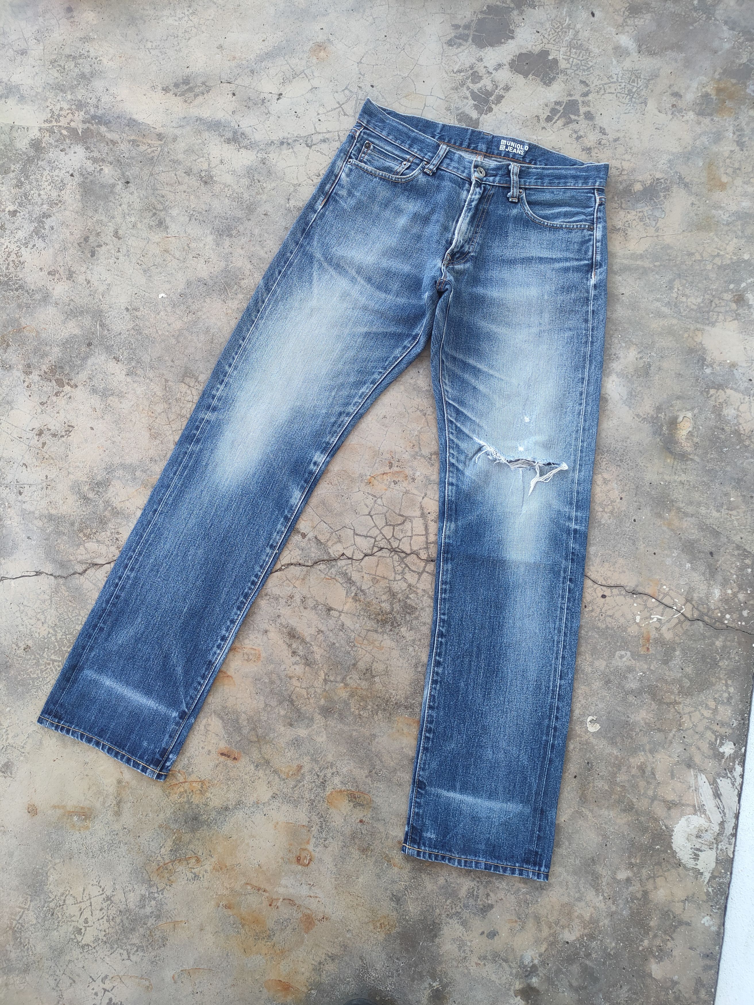 Japanese Brand VINTAGE JAPANESE FADED DISTRESSED JEANS DENIM PANTS Size US 32 / EU 48 - 2 Thumbnail