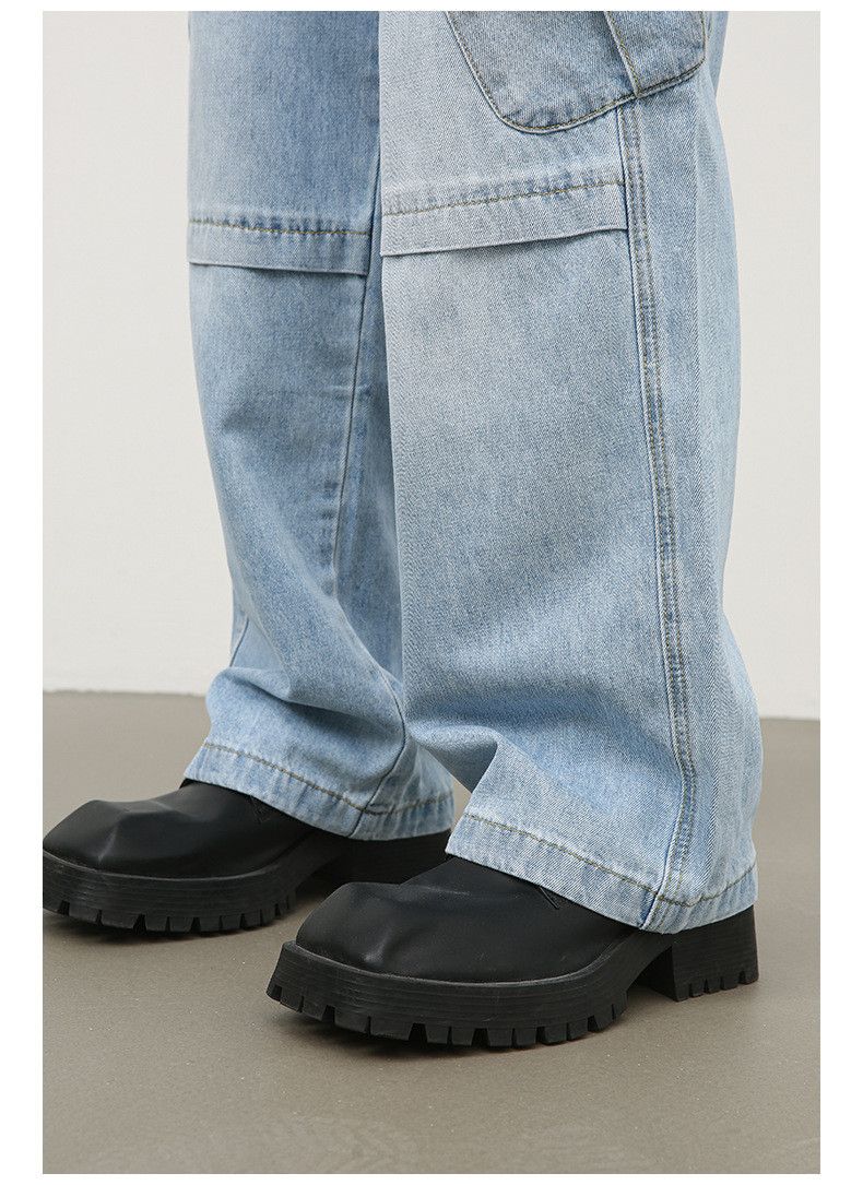 Japanese Brand × Jean American loose straight hip-hop street pocket cargo jeans Size US 32 / EU 48 - 3 Thumbnail