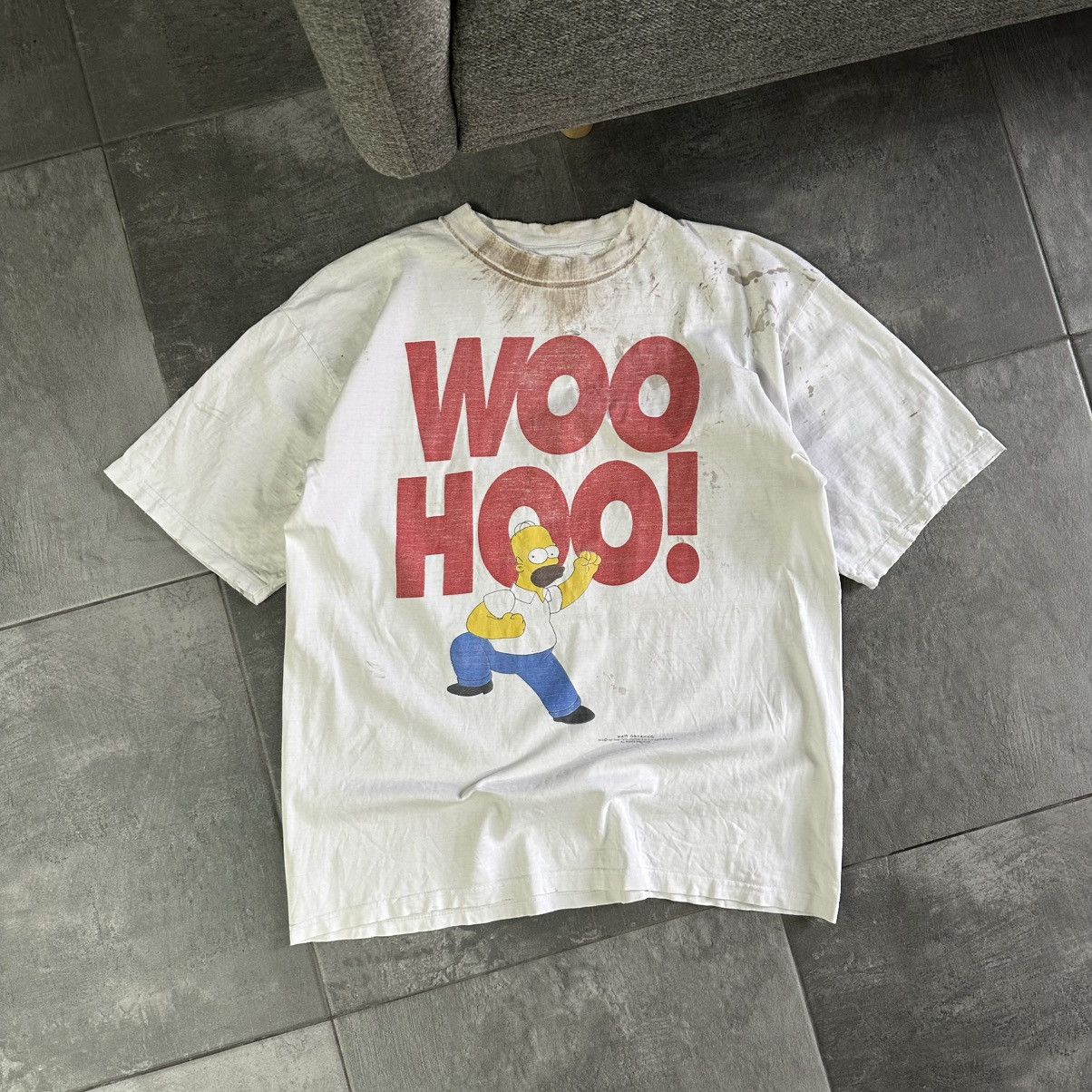 The Simpsons × Vintage Vintage Adult “WOHOO” TEE MATT GROENING BAND Y2K 1997 Size US M / EU 48-50 / 2 - 1 Thumbnail