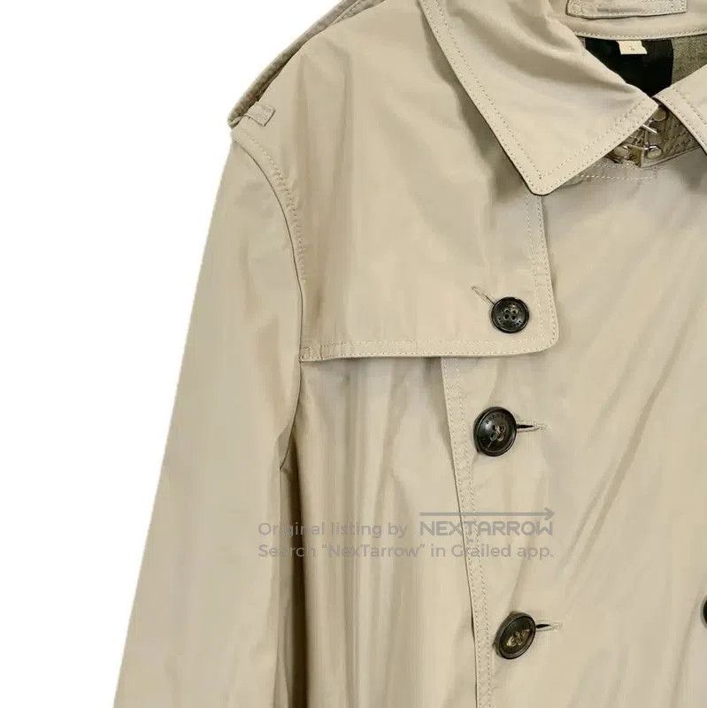 Burberry Burberry Khaki Cotton Trench Coat for Women. Size L / US 10 / IT 46 - 4 Thumbnail