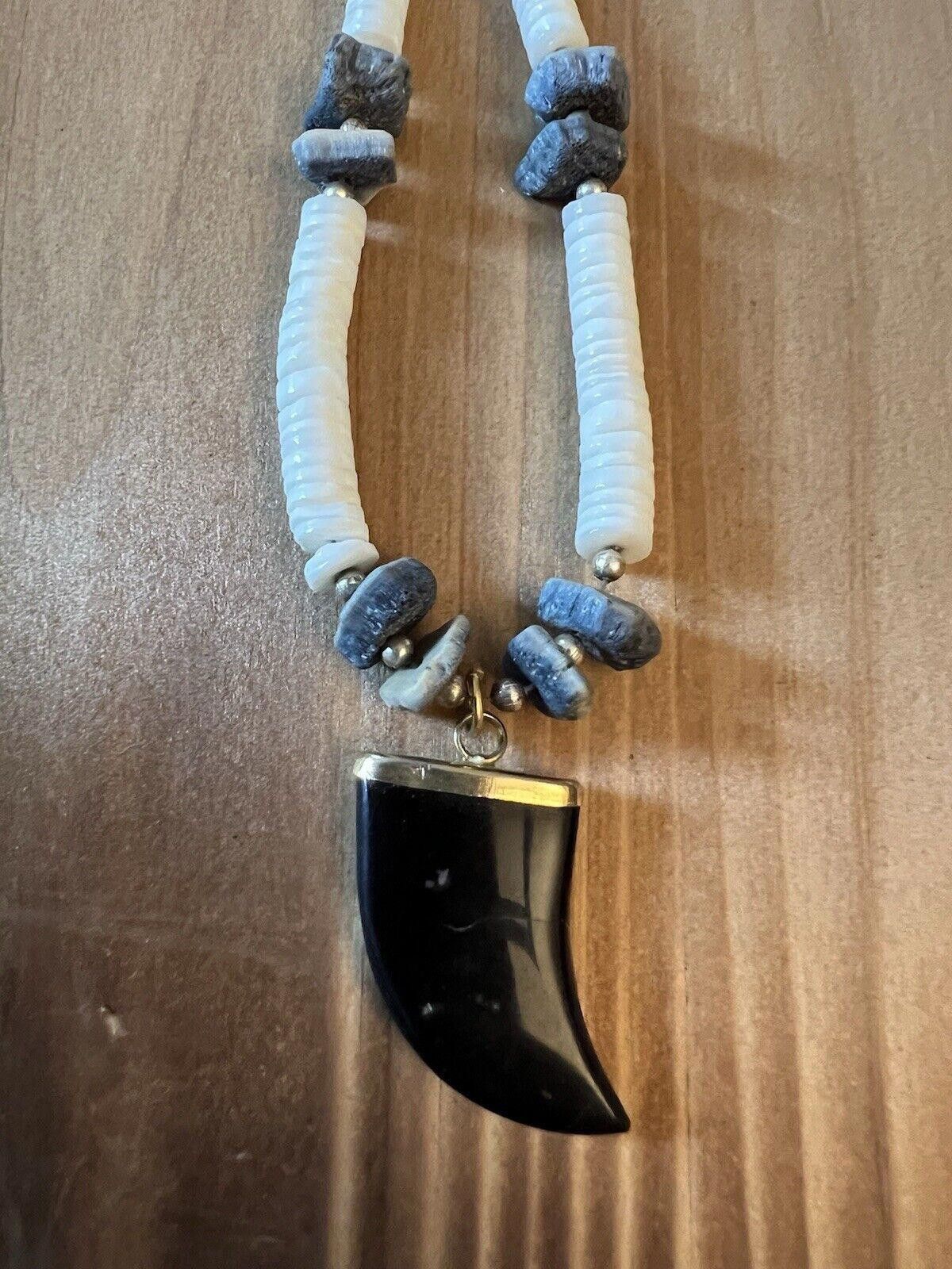 Puma Puka Shell And Blue Coral Necklace 19 Inches Size ONE SIZE - 5 Thumbnail