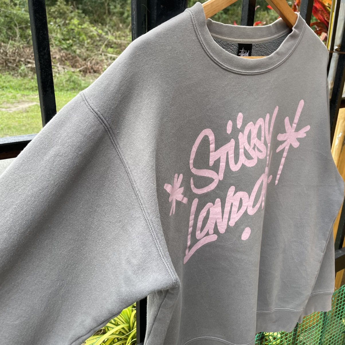 Stussy 🔥Stussy London Big Spellout Skate Wear Crewneck Sweatshirts Size US L / EU 52-54 / 3 - 8 Thumbnail