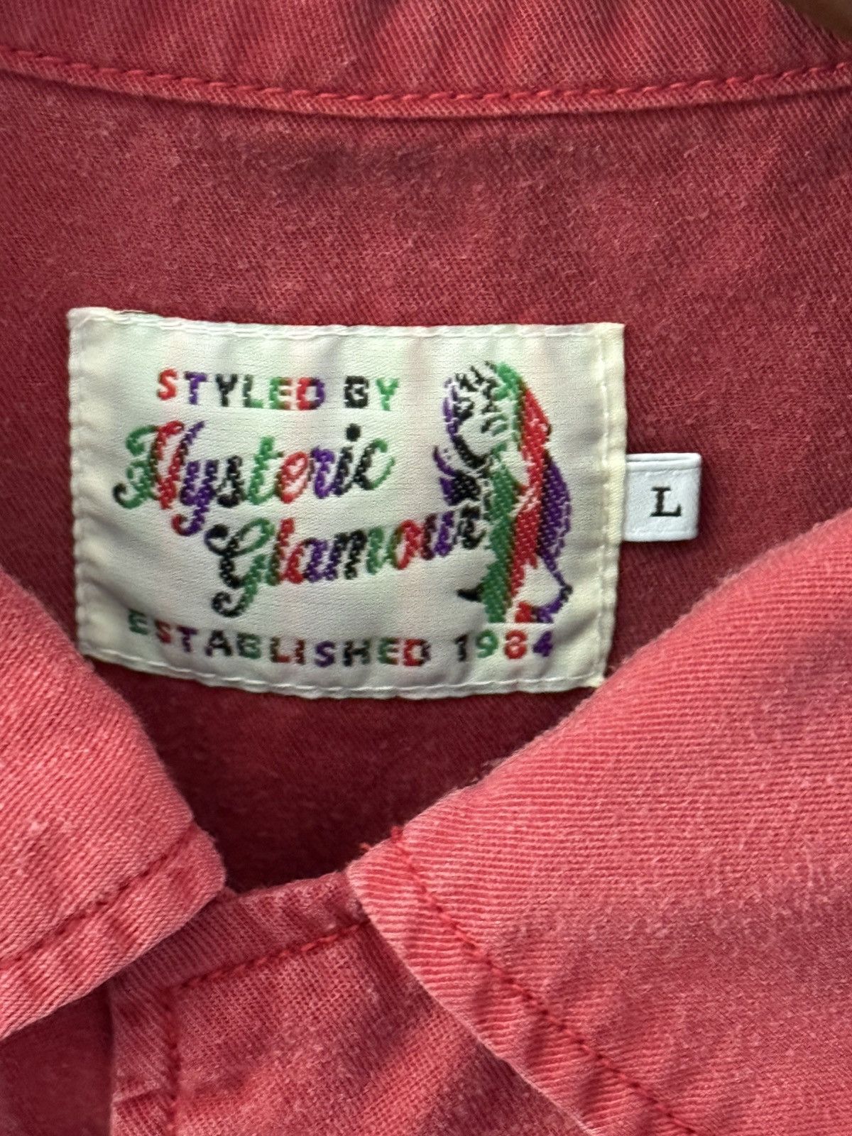 Hysteric Glamour See No Evil Red Rayon Button Up Shirt Size US M / EU 48-50 / 2 - 3 Thumbnail