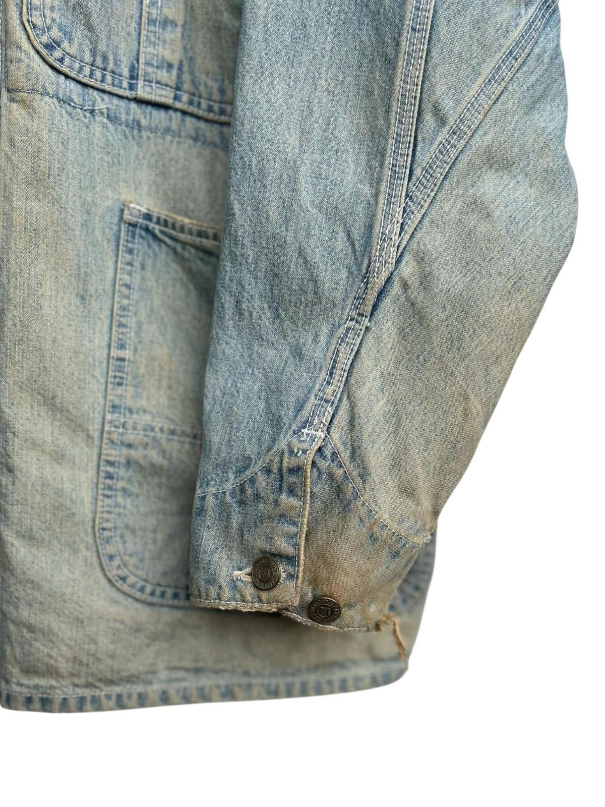 Big John × Universal Works Vintage 70’s Big John World Workers Denim Chore Jacket Size US L / EU 52-54 / 3 - 13 Thumbnail