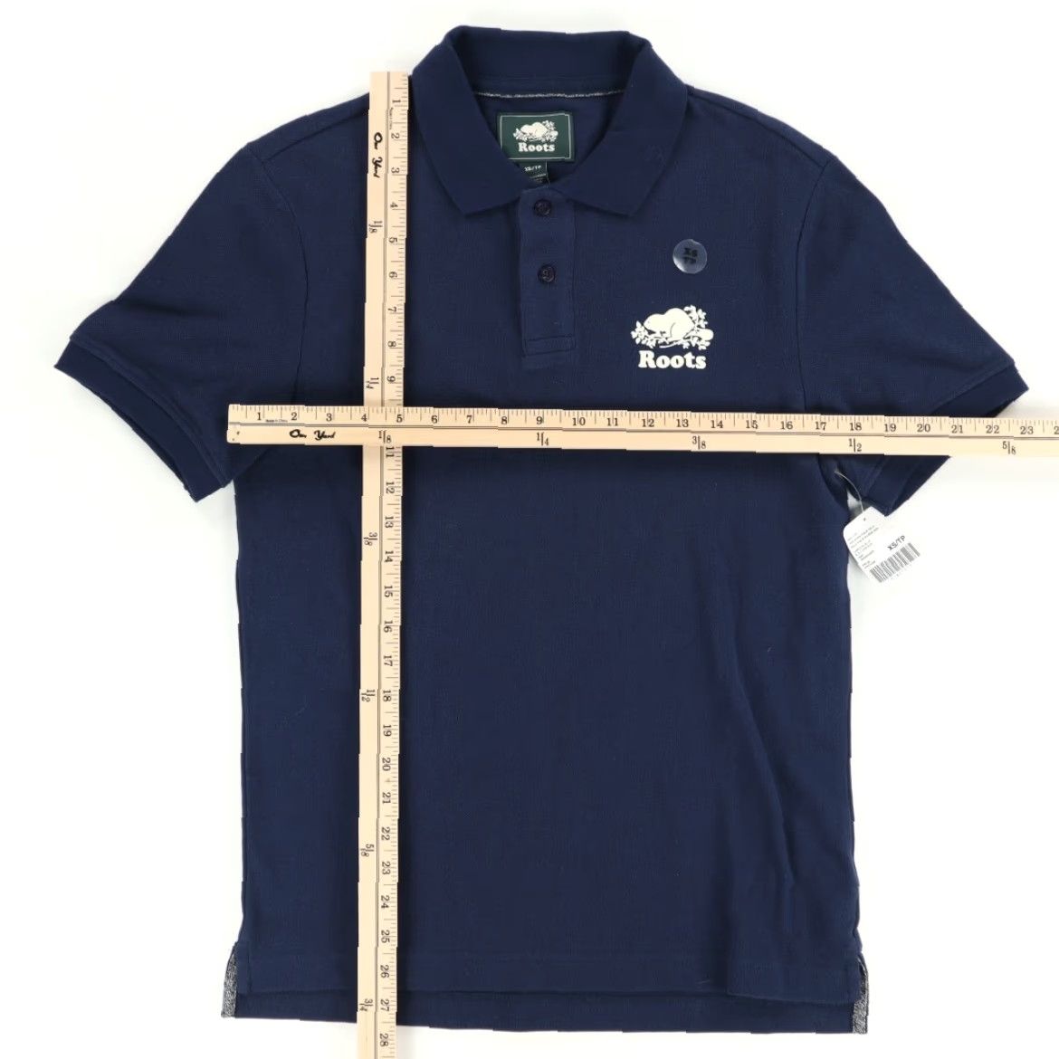 Roots VINTAGE Roots Don River Pique Cotton Polo Shirt Navy Blue Men's XS Size US XS / EU 42 / 0 - 3 Thumbnail