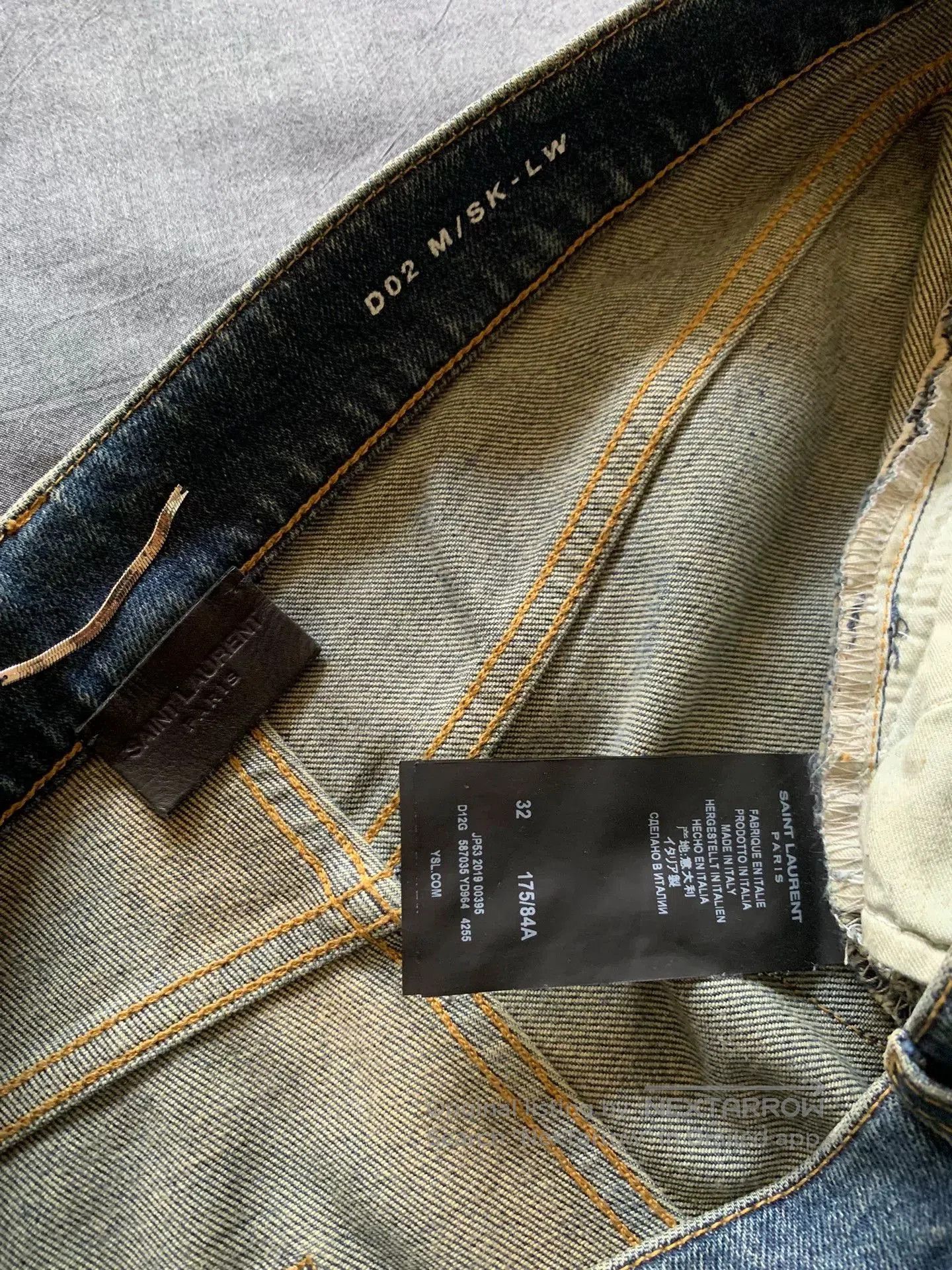 Saint Laurent Paris Saint Laurent SLP Washed Fringe Jeans. Size US 32 / EU 48 - 5 Thumbnail