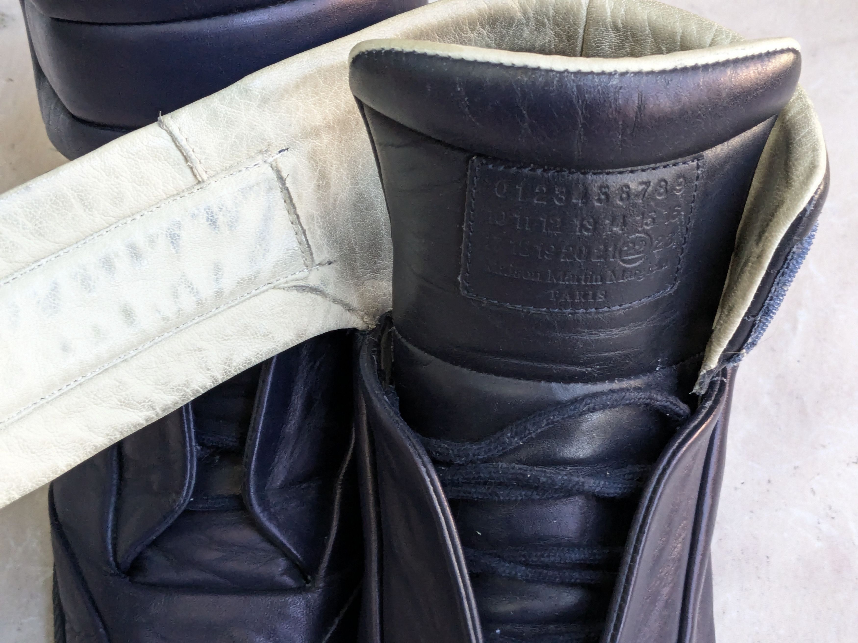 Maison Margiela Maison Margiela Future Navy Blue 9 42 High Tops Leather Size US 9 / EU 42 - 7 Thumbnail