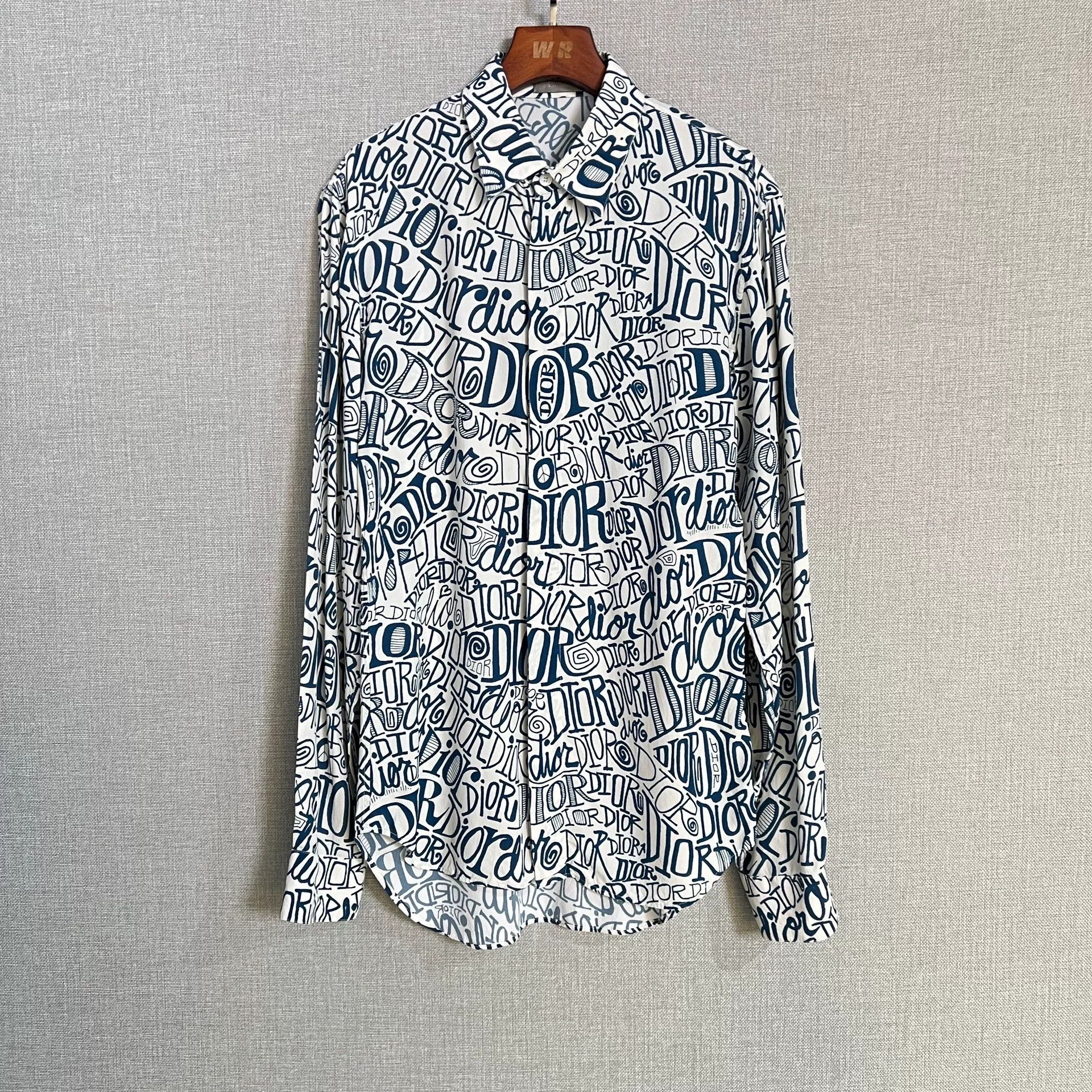 Dior dior x stussy graffiti logo shirt Size US M / EU 48-50 / 2 - 1 Thumbnail