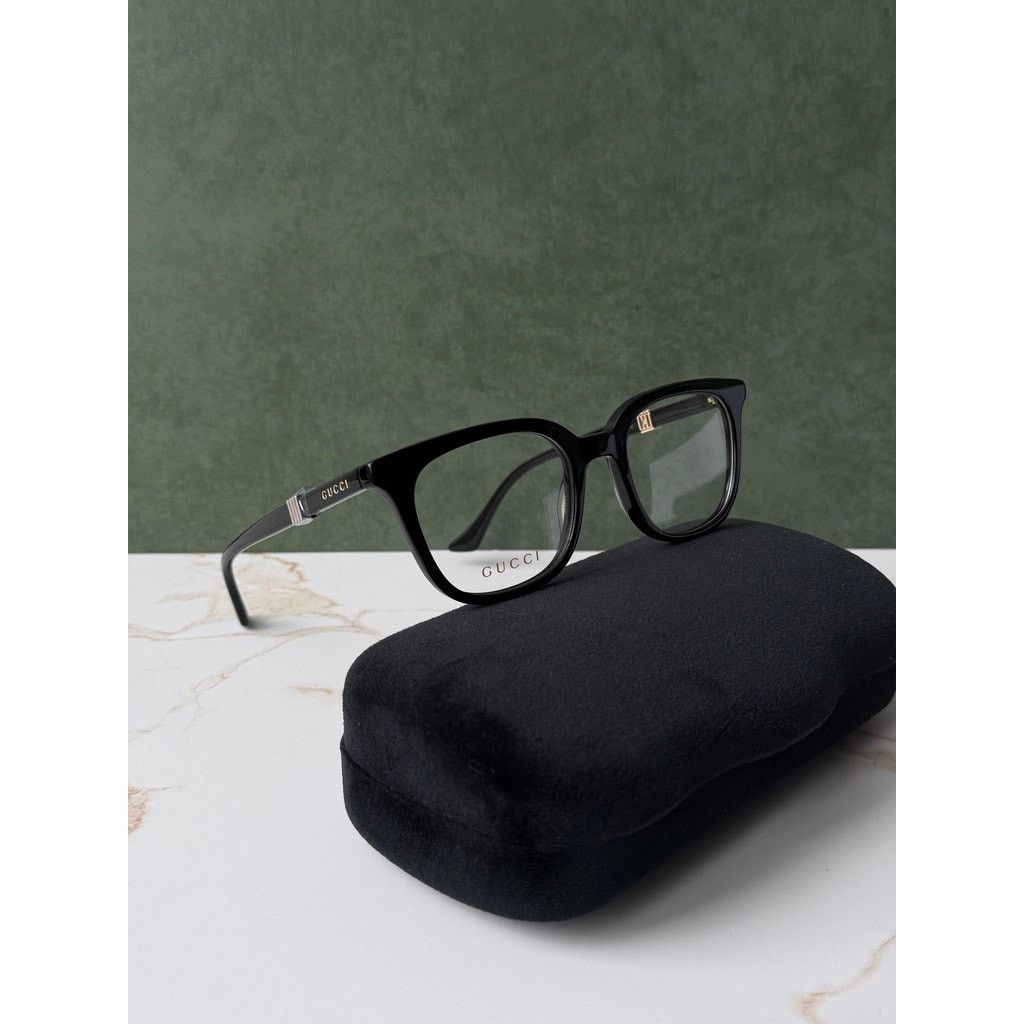 Gucci NEW Gucci GG1497O Black Square Unisex Eyeglasses Frames Size ONE SIZE - 2 Thumbnail