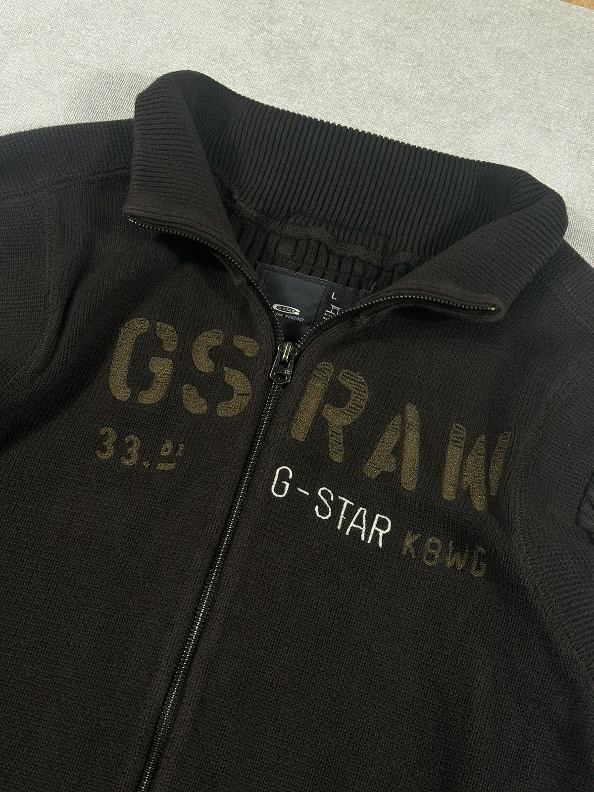 G-Star Vintage G Star Raw Knit Zip Sweater Size US L / EU 52-54 / 3 - 2 Thumbnail