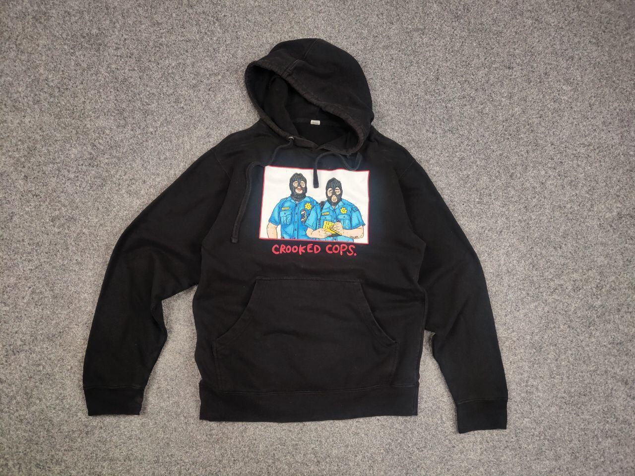 Japanese Brand Blue Tomato Salem Crooked Cops Logo Black Hoodie Size US S / EU 44-46 / 1 - 13 Thumbnail