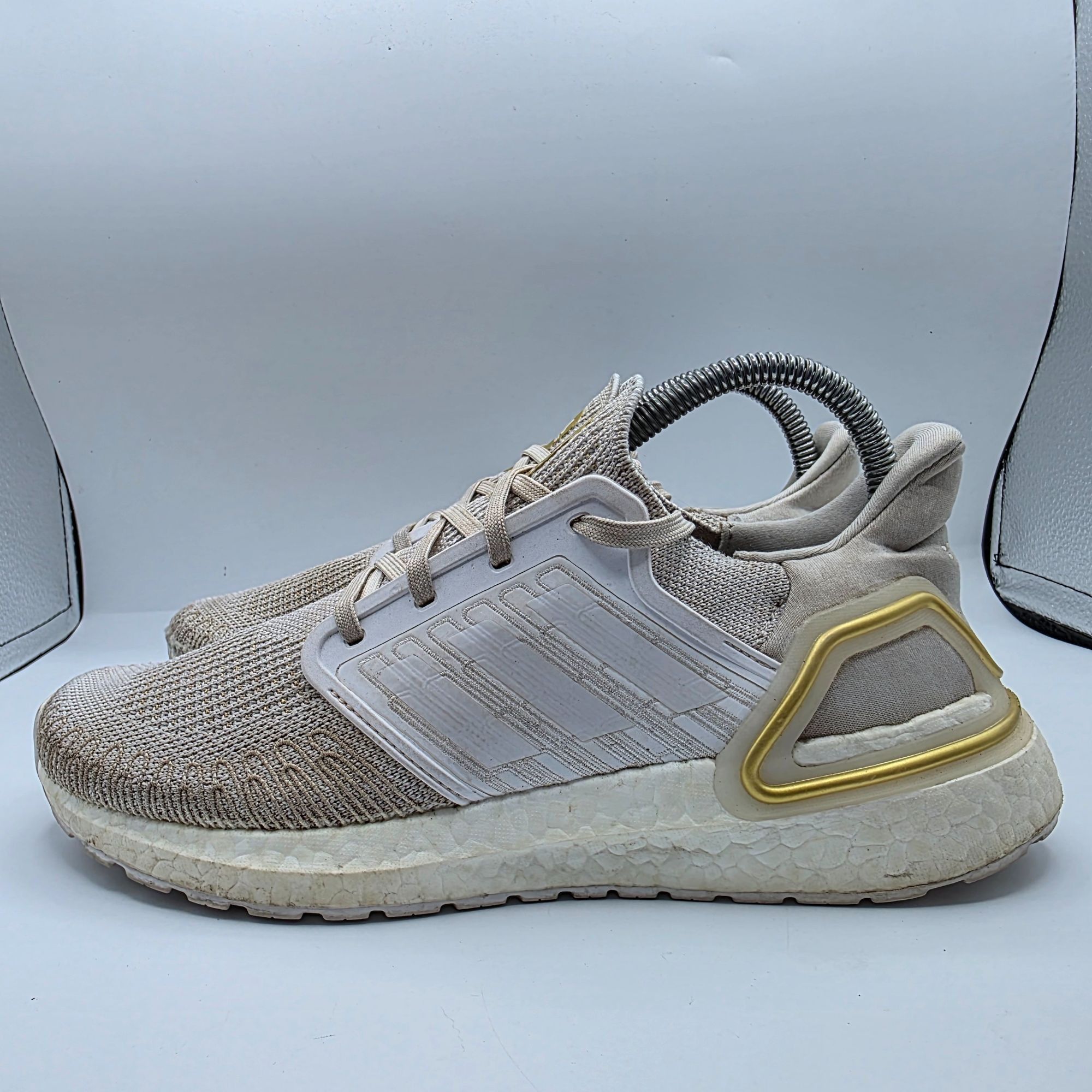 Adidas Adidas Ultraboost 20 Womens size 8 White Gold Athletic Shoes Size US 8 / IT 38 - 13 Thumbnail