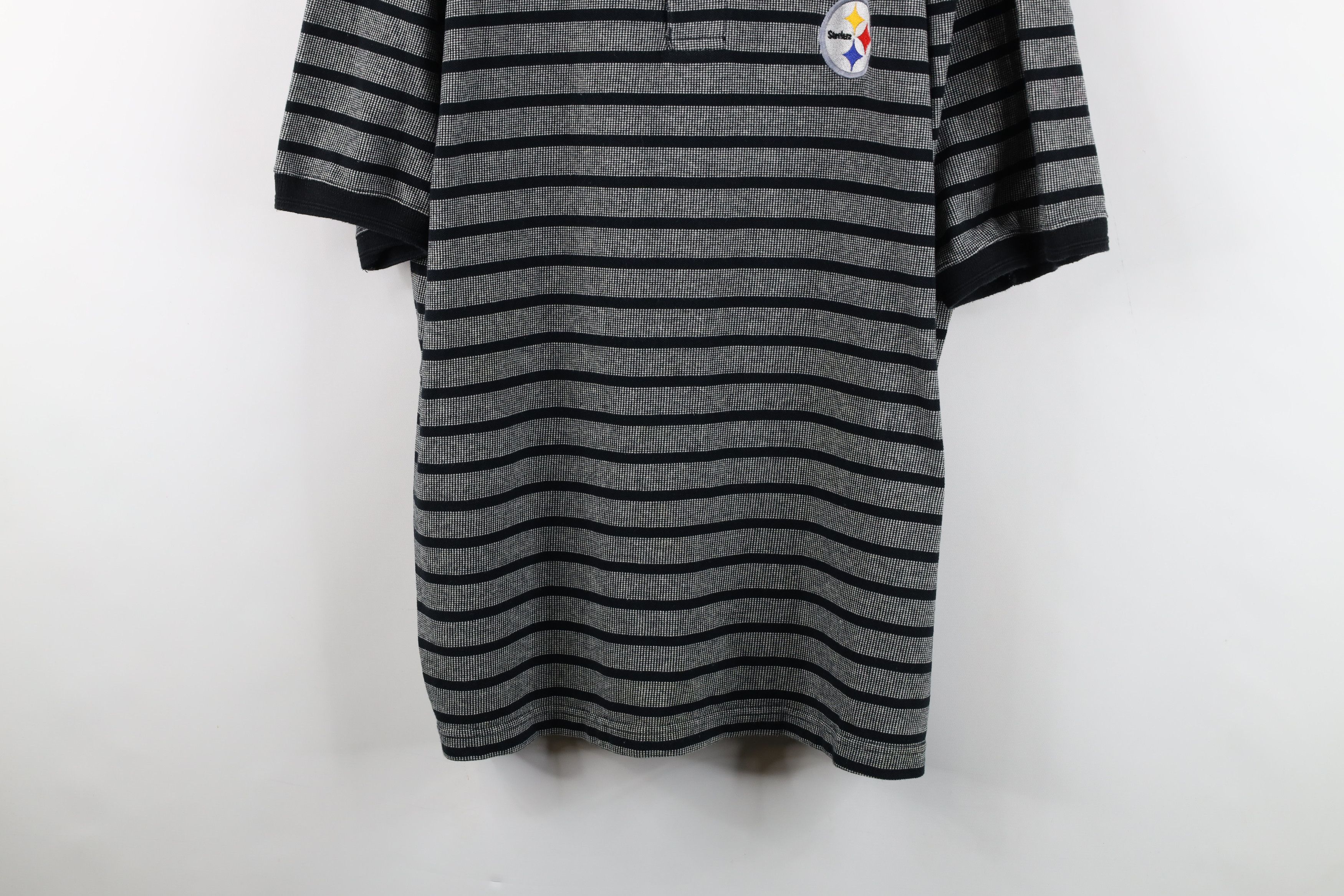Vintage Vintage 90s Striped Pittsburgh Steelers Football Polo Shirt Size US XL / EU 56 / 4 - 3 Thumbnail