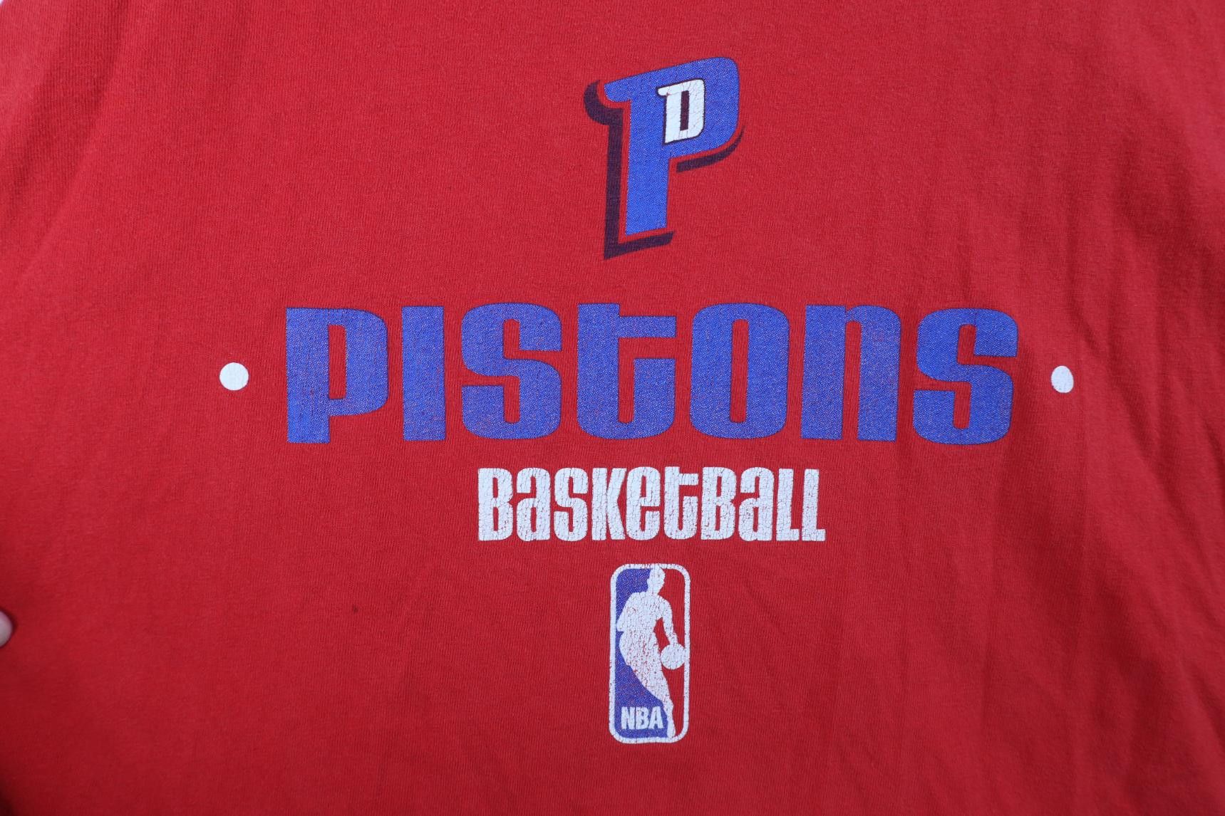 Reebok Vintage Reebok Baggy Fit Detroit Pistons Basketball T-Shirt Size US XXL / EU 58 / 5 - 5 Thumbnail