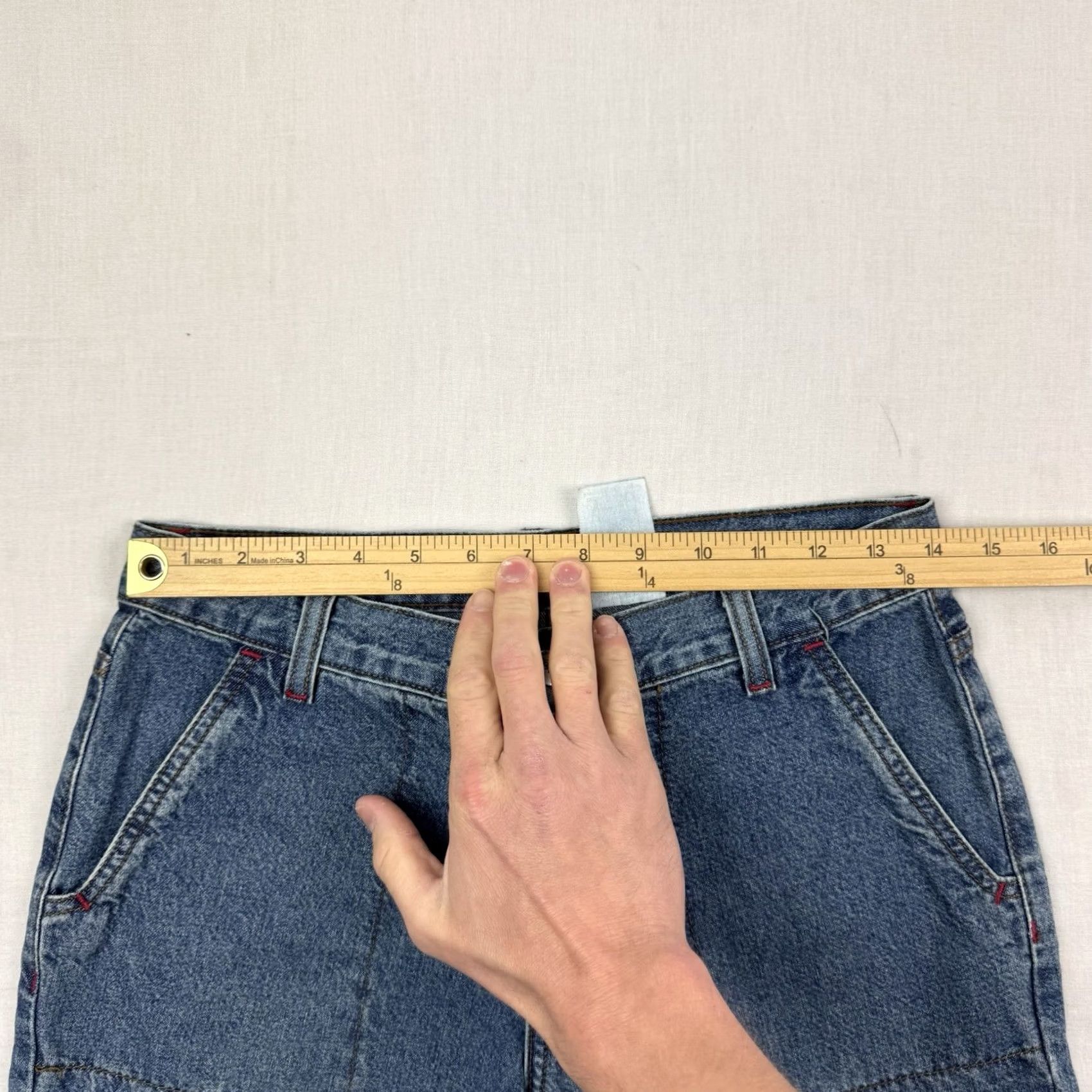 Vintage VINTAGE Vicky Jeans Womens 9 Bootcut Jeans Hipster Hippie Y2K 90s Low Rise Blue Size 30" / US 8 / IT 44 - 5 Thumbnail