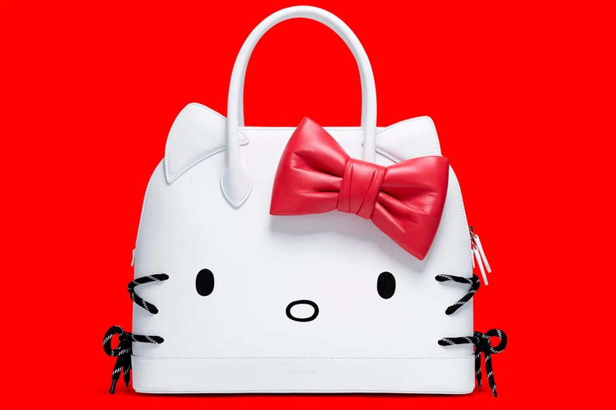 Balenciaga SS20 Balenciaga Hello Kitty Runway Ville Handbag Bag Size ONE SIZE - 3 Thumbnail