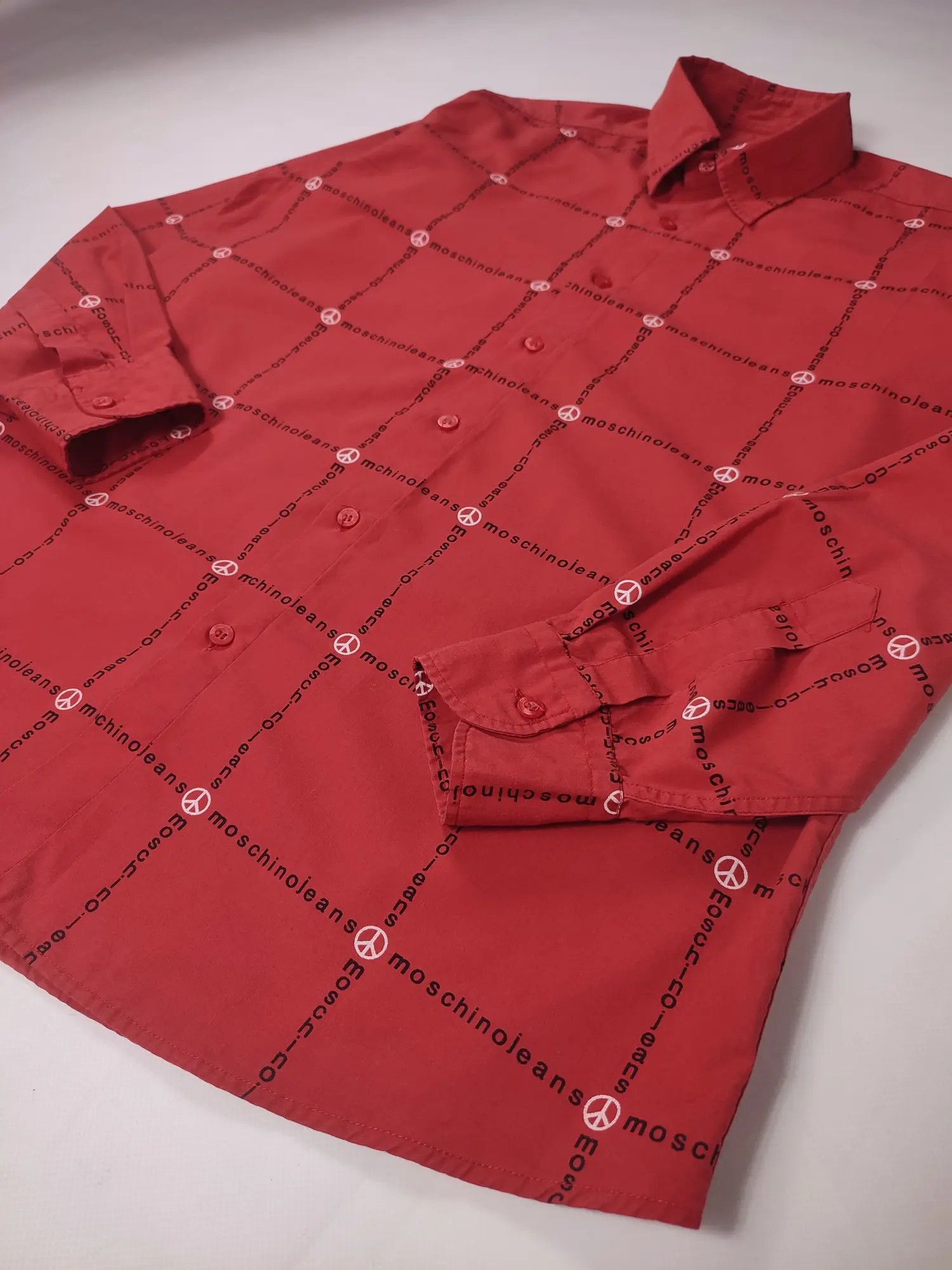 Moschino × Vintage Moschino vintage shirt monogram Size US L / EU 52-54 / 3 - 6 Thumbnail
