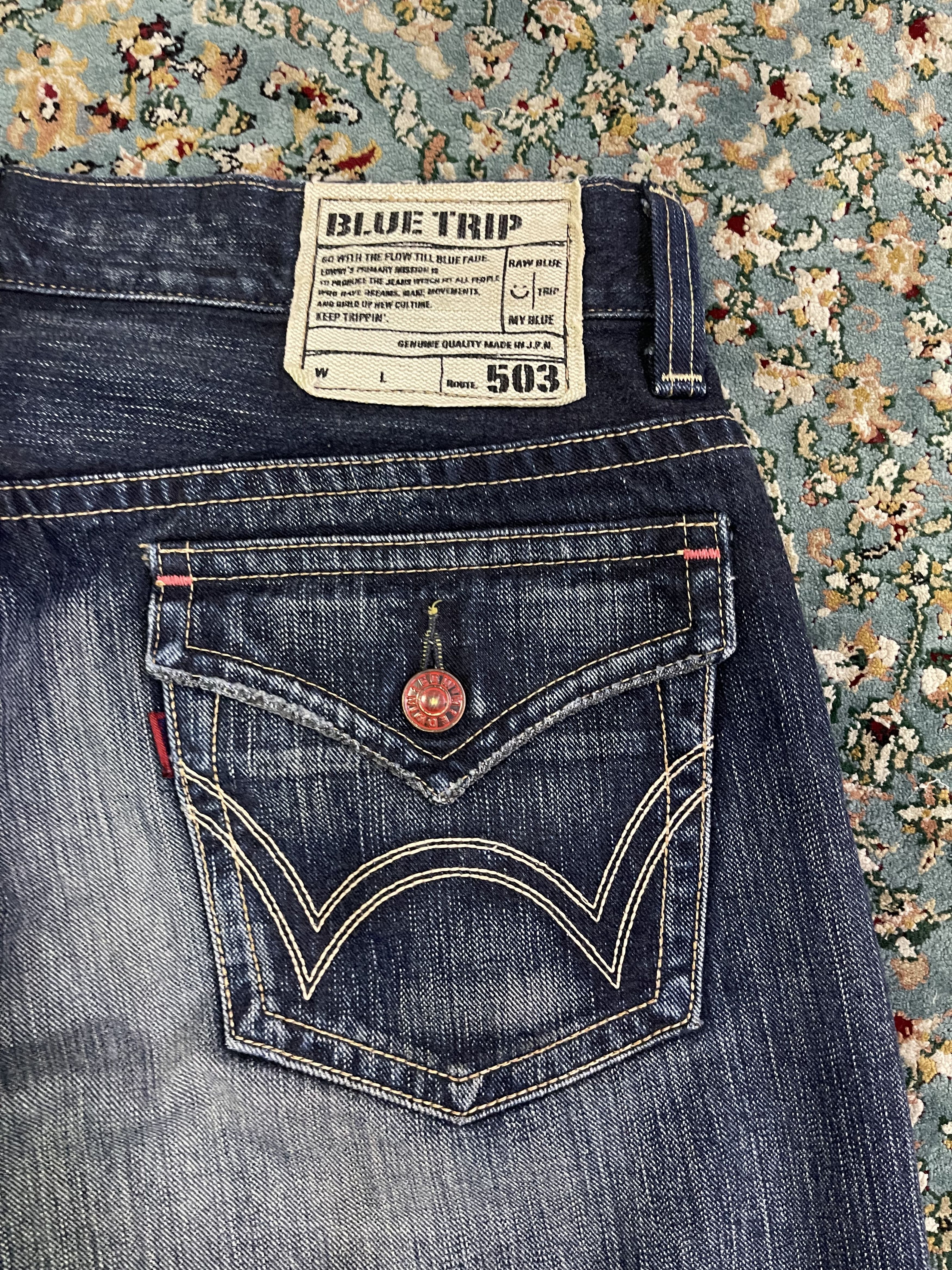 Edwin Edwin Blue Trip Slim Straight Denim Jeans Size US 36 / EU 52 - 17 Thumbnail