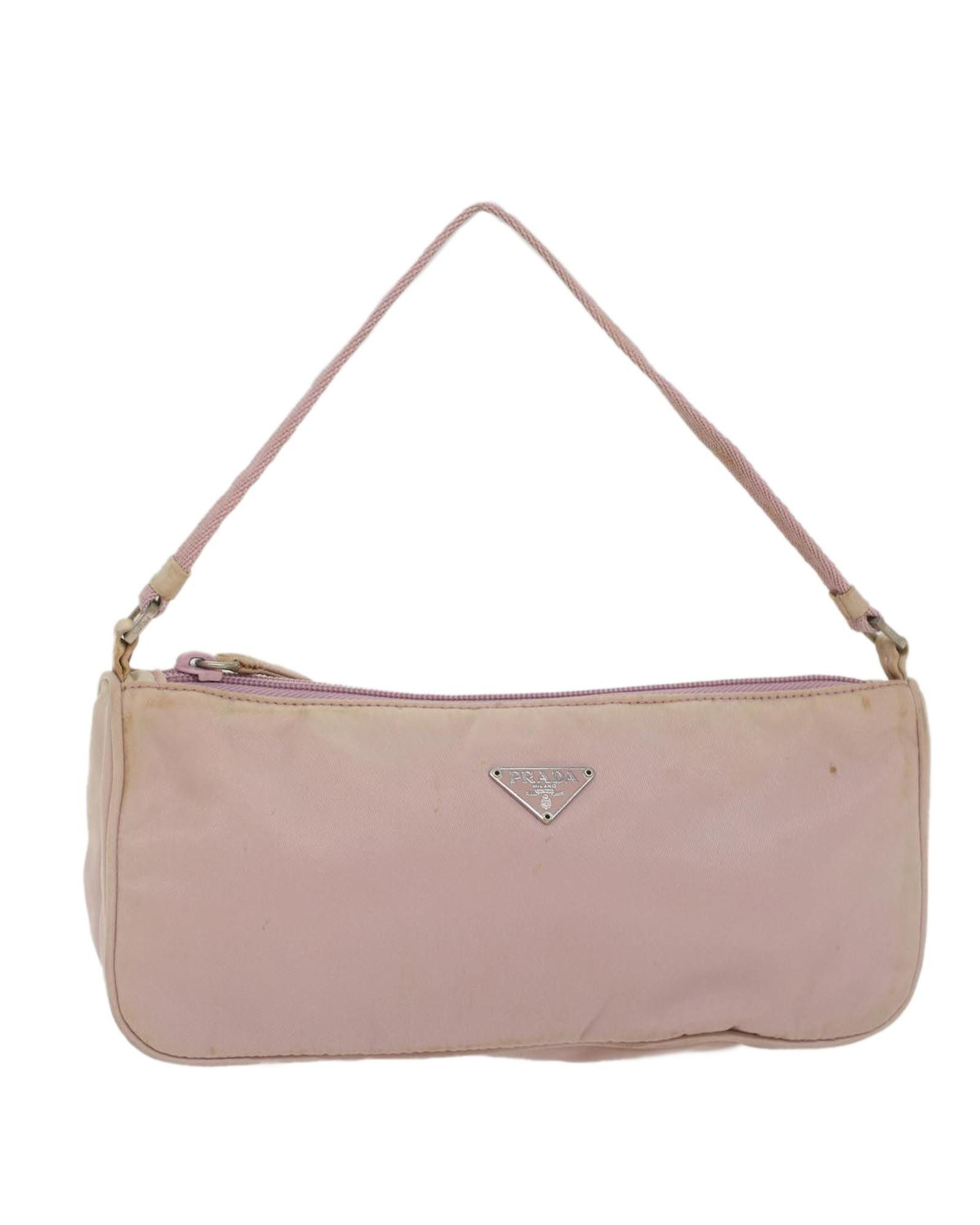 image of Prada Luxury Pink Synthetic Bag, Women's