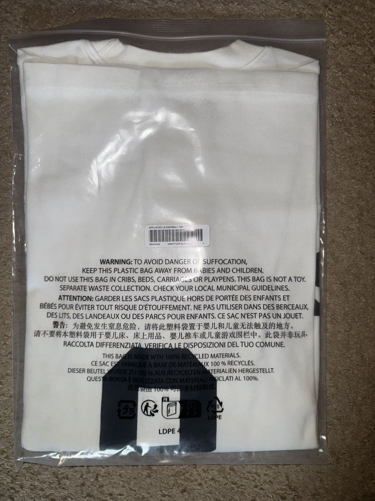 Supreme Supreme Affiliated L/S Football Top Size US L / EU 52-54 / 3 - 5 Thumbnail